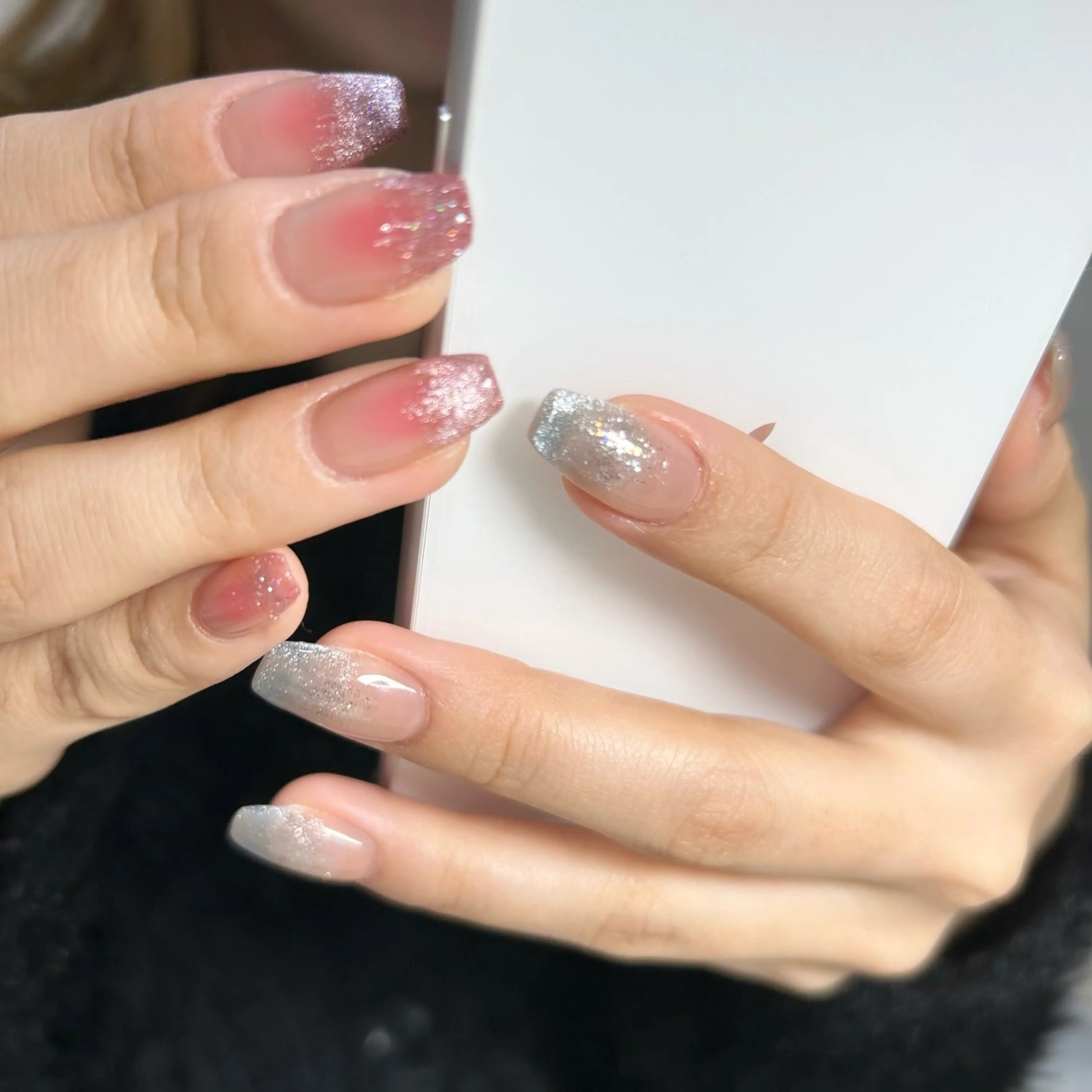 ネイル ブルー フットネイル ジェルネイル キラキラネイル 韓国ネイル RooM -produce by maynail-所属・RooM -mizuki-のネイルデザイン