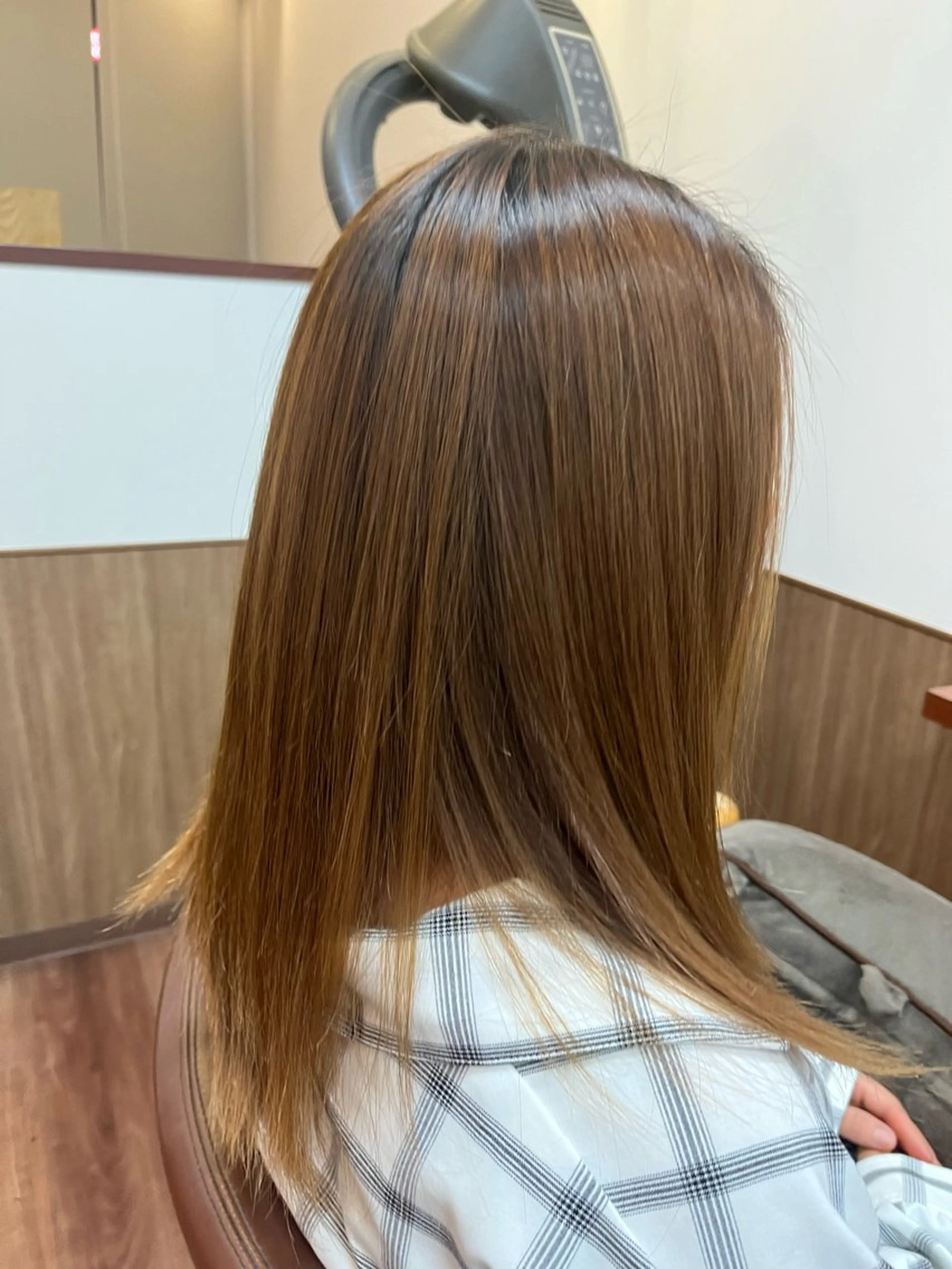 セミロング 縮毛矯正 hair salon fin所属・渡辺 竜太のヘアスタイル