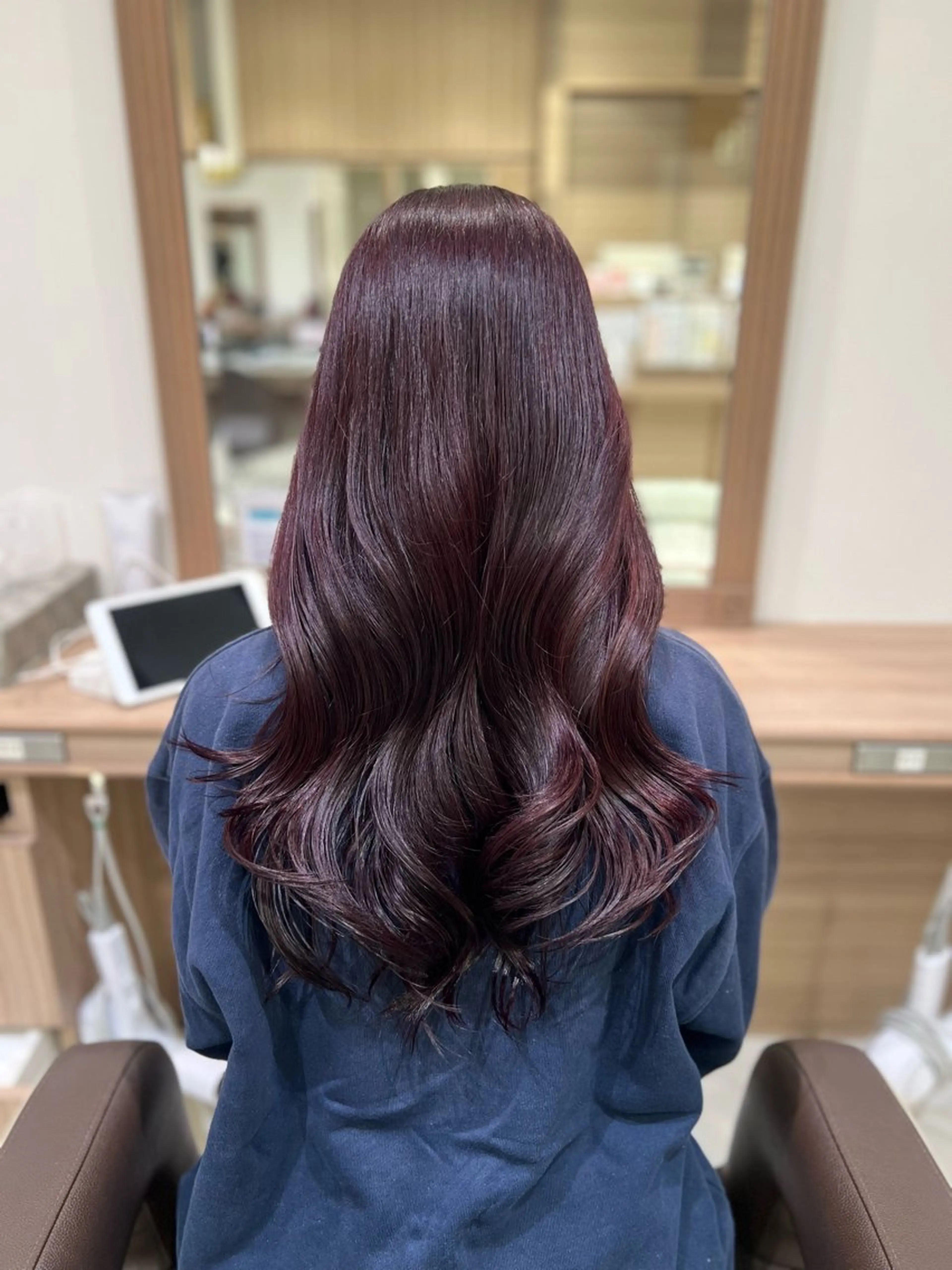 ロング カラー ヘアカラー 中森 玲菜のヘアスタイル