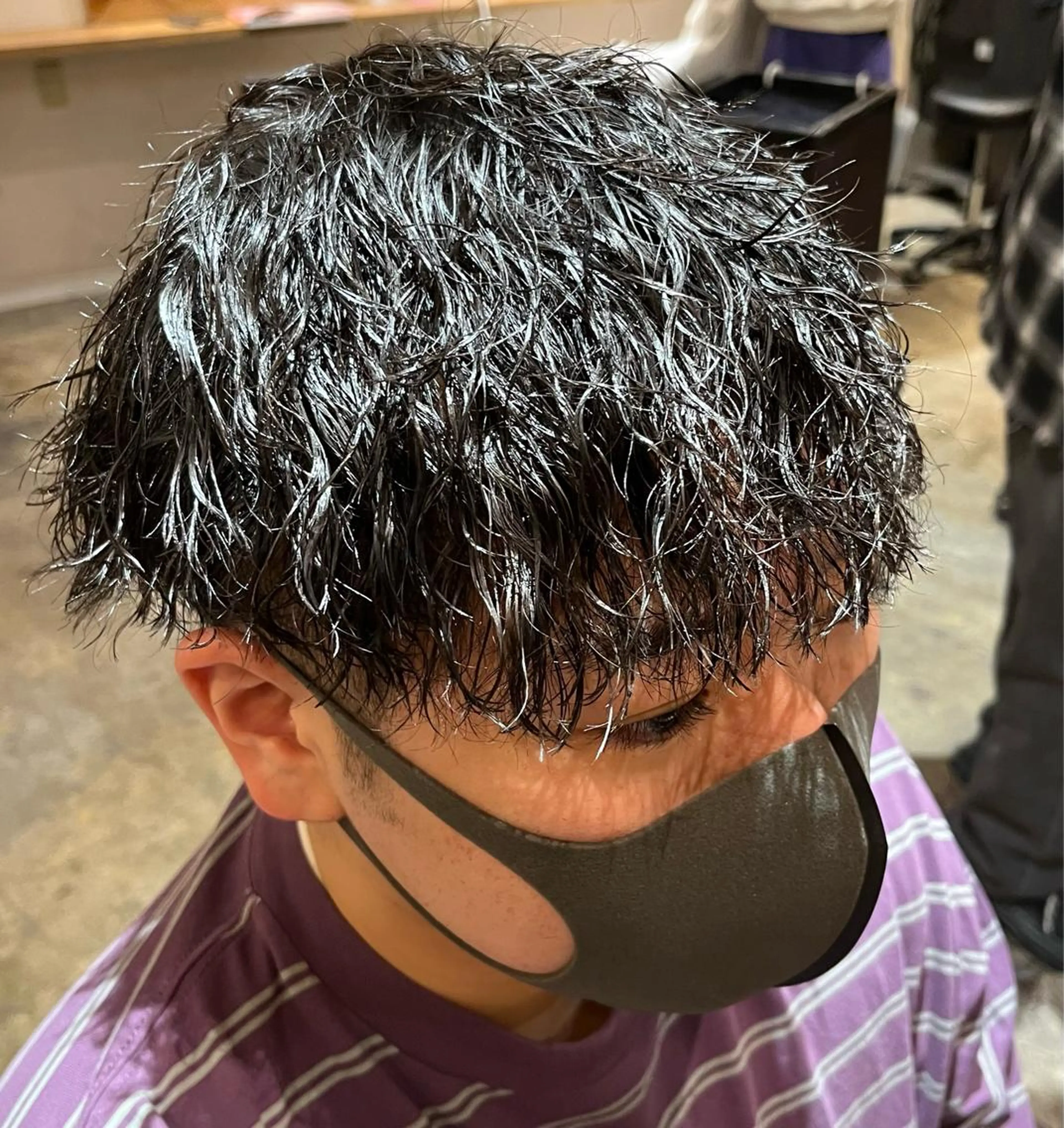 パーマ メンズ カット ヘアカラー 縮毛矯正 トリートメント 👑メンズパーマ特化 店長望月謙二郎👑のヘアスタイル