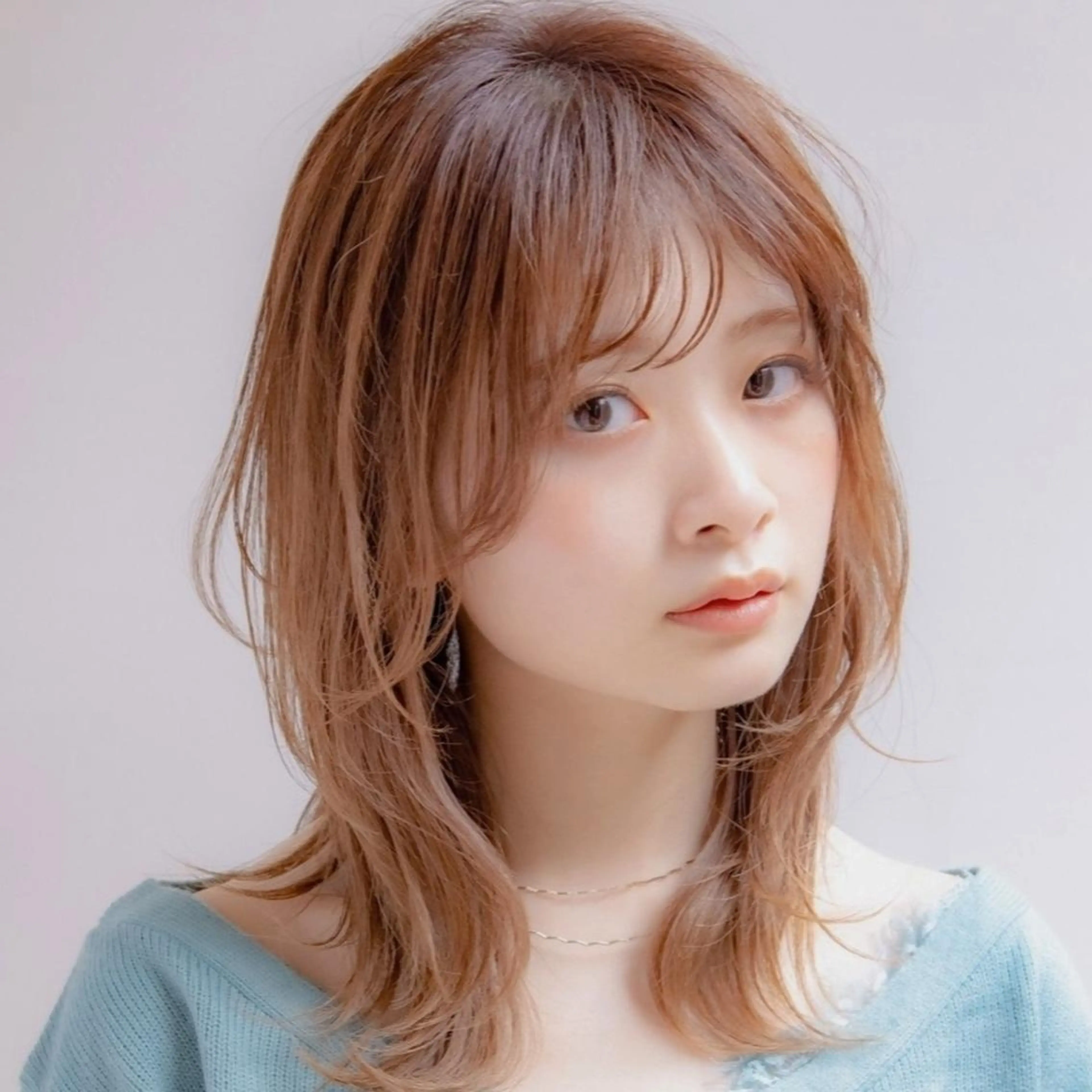 ミディアム 顔周りカット 似合わせカット 縮毛矯正/レイヤー 💎やまもとちひろのヘアスタイル