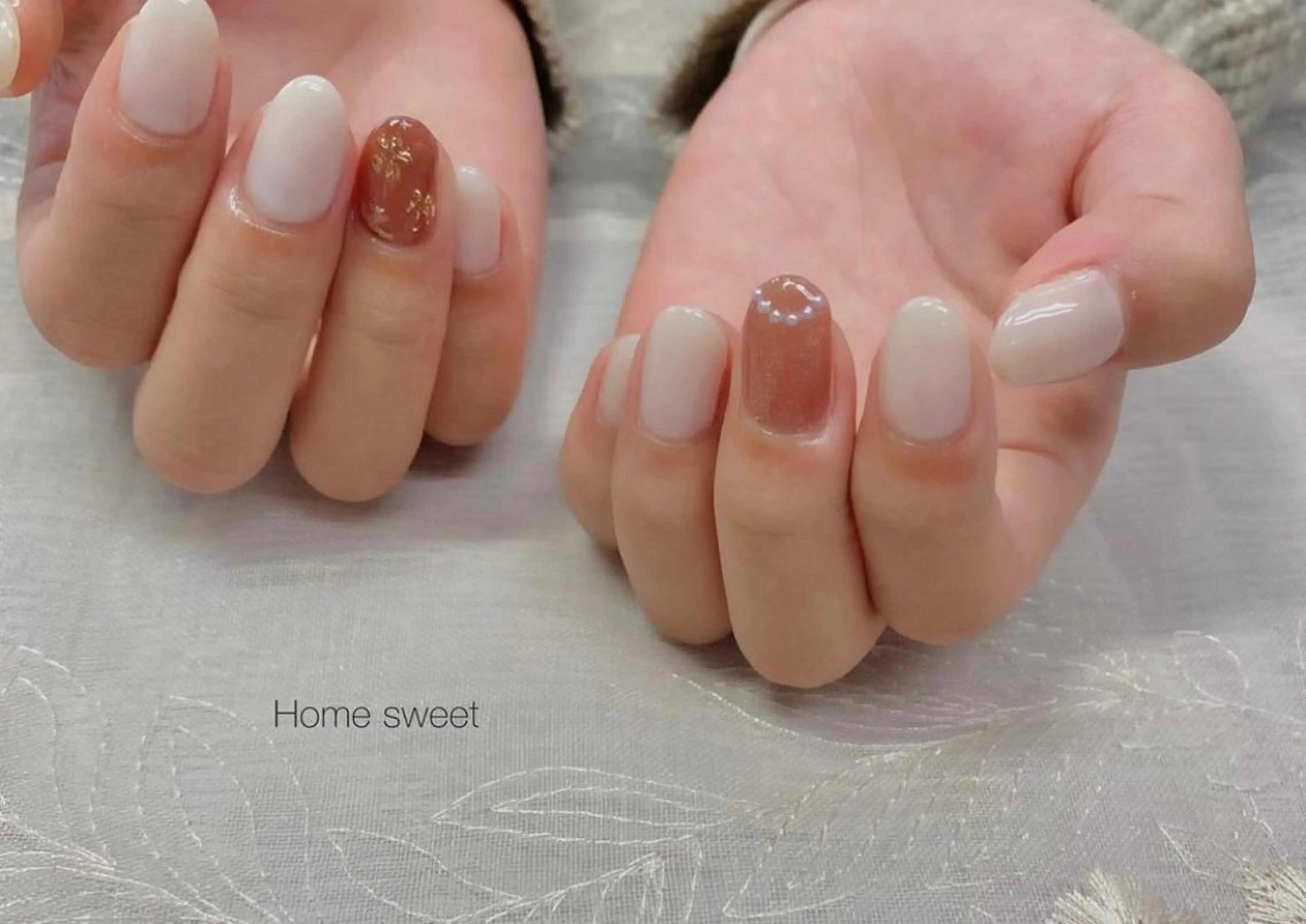 ネイル ハンドネイル ショートネイル. Home sweetのネイルデザイン