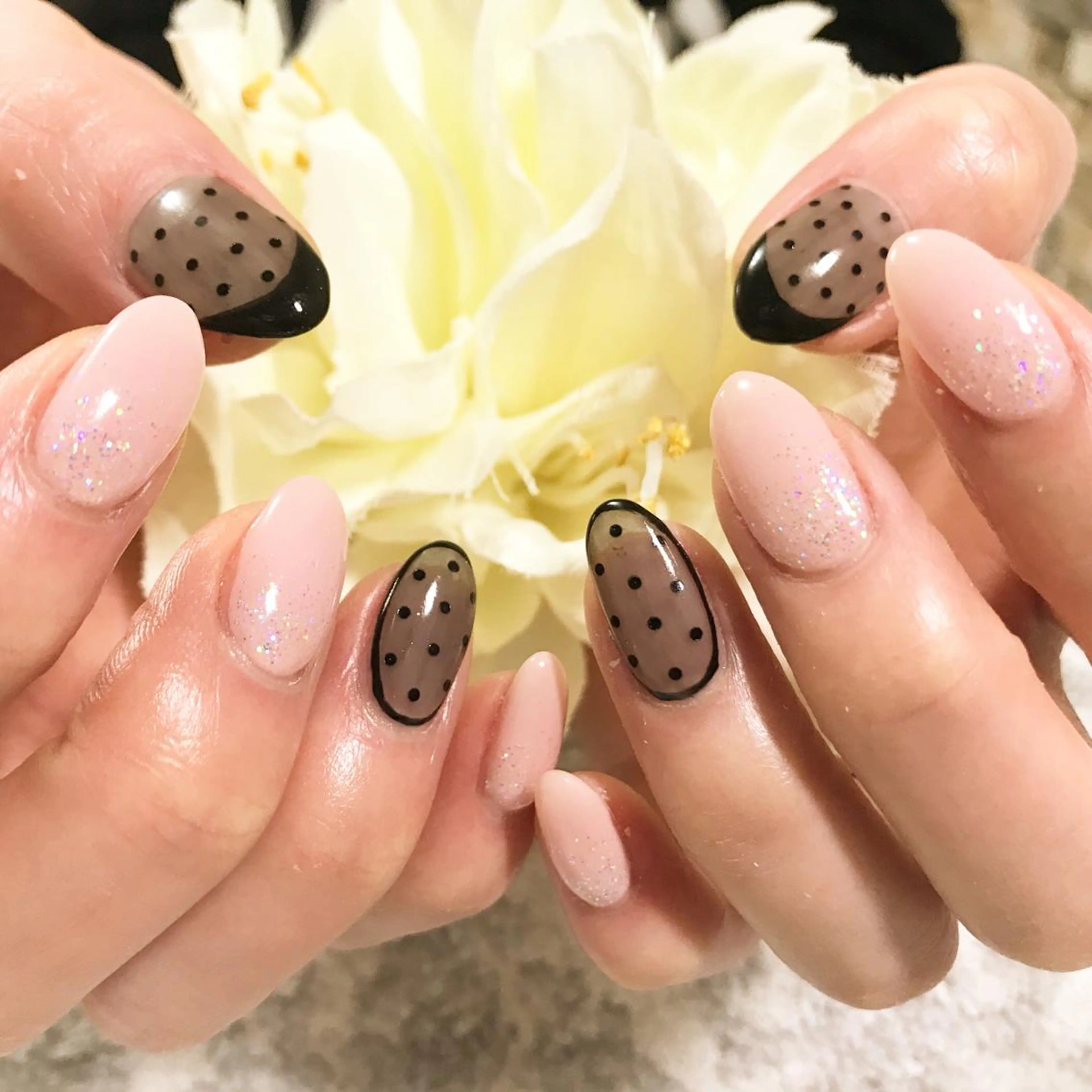 ネイル ドット フットネイル ピンク シンプルネイル 春ネイル ネイル フフラ所属・nail fufla ♡yamane♡のネイルデザイン