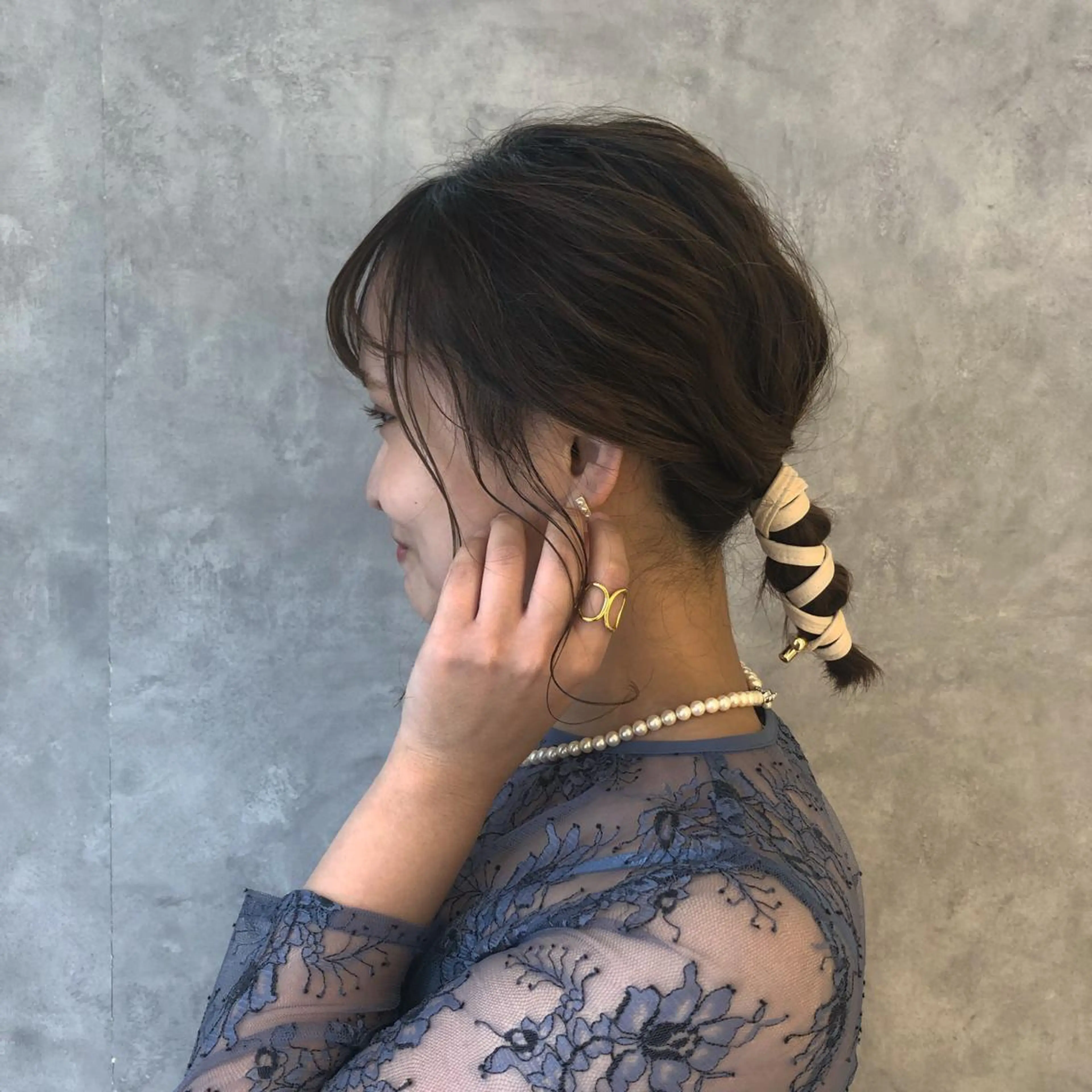 ミディアム ヘアアレンジ 美髪矯正/髪質改善/ 艶髪🤍伊藤梨紗のヘアスタイル