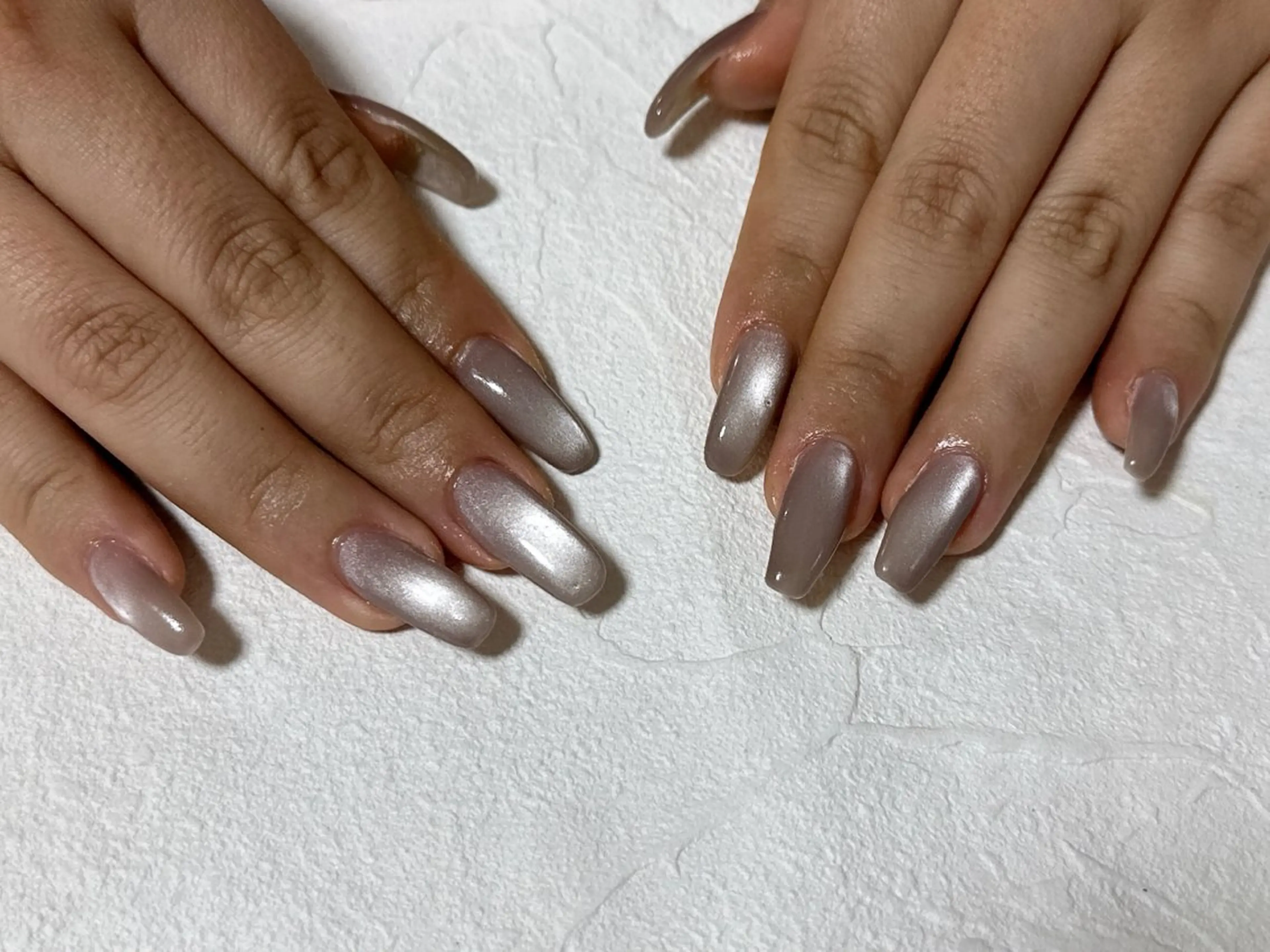 ネイル オーロラネイル フットネイル フレンチネイル ジェルネイル 韓国ネイル ハンドネイル Mogu nail 二子玉川のネイルデザイン