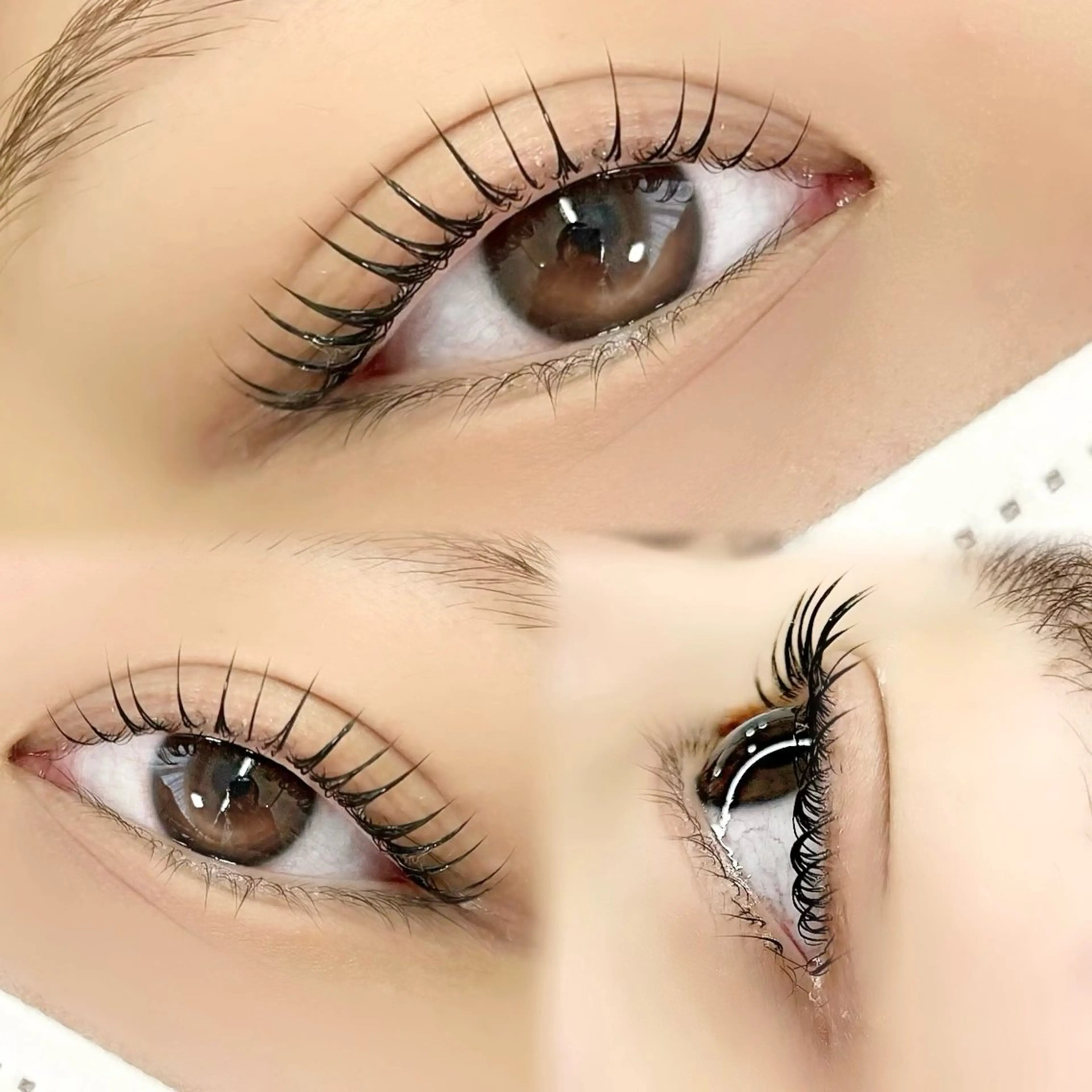 マツエク・マツパ 束感まつ毛 韓国風マツエク パリジェンヌラッシュリフト まつげパーマ 一重×まつ毛パーマ 🎀パーソナル眉⌇ 束感まつ毛MIOのマツエク・マツパデザイン