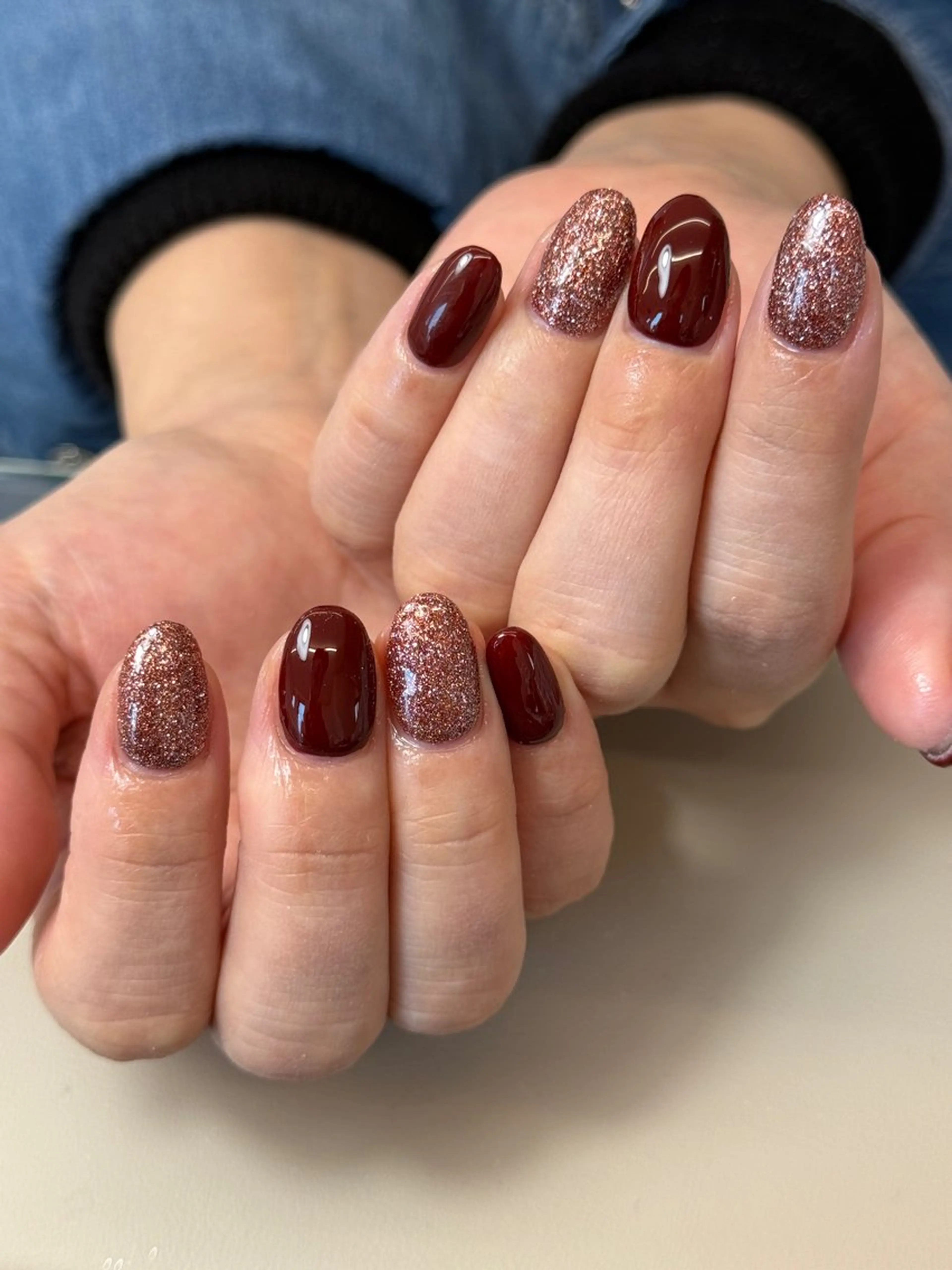 ワンカラーorラメグラの写真