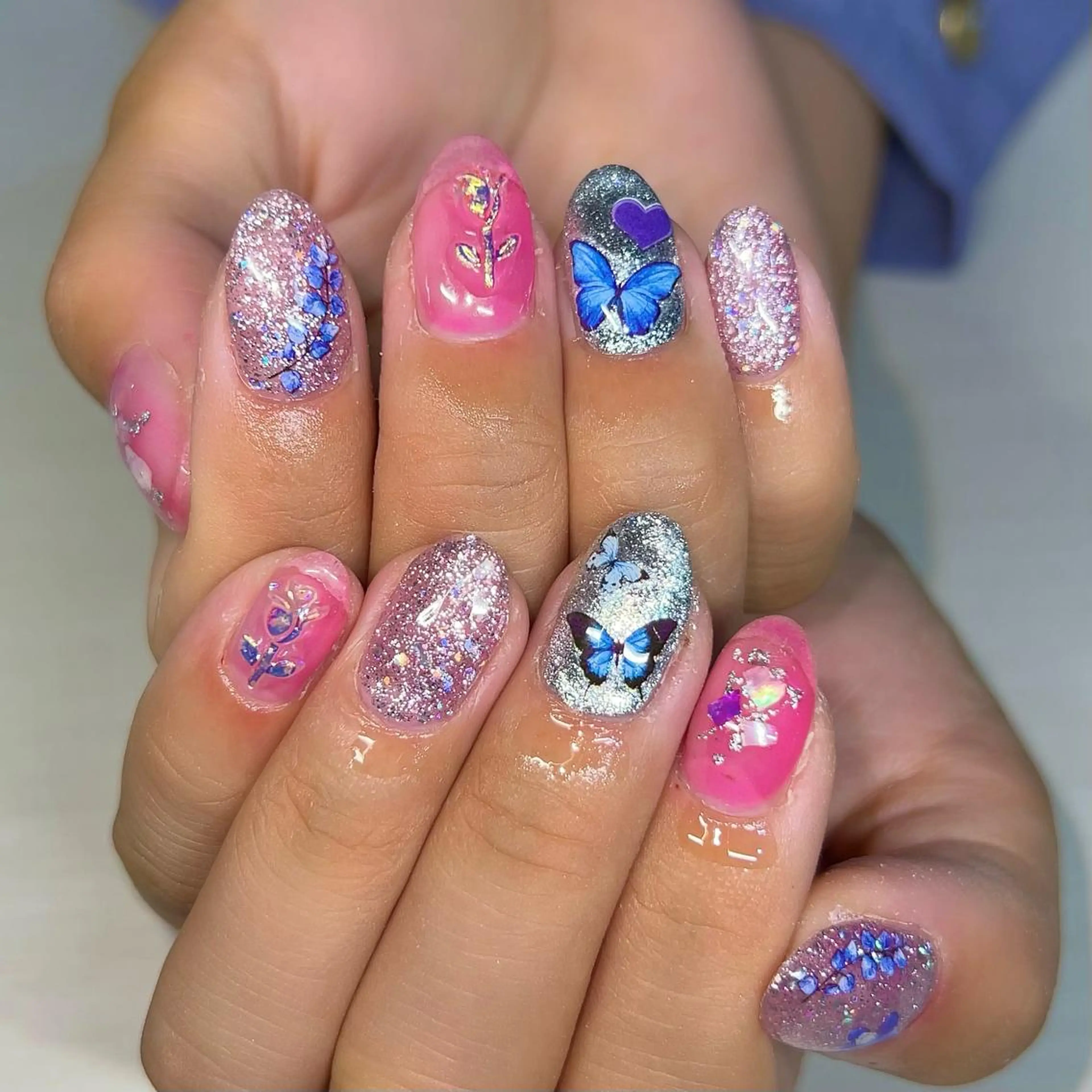 ネイル キラキラネイル ハンドネイル 【Yappy🌈】 💖P-tanaのネイルデザイン