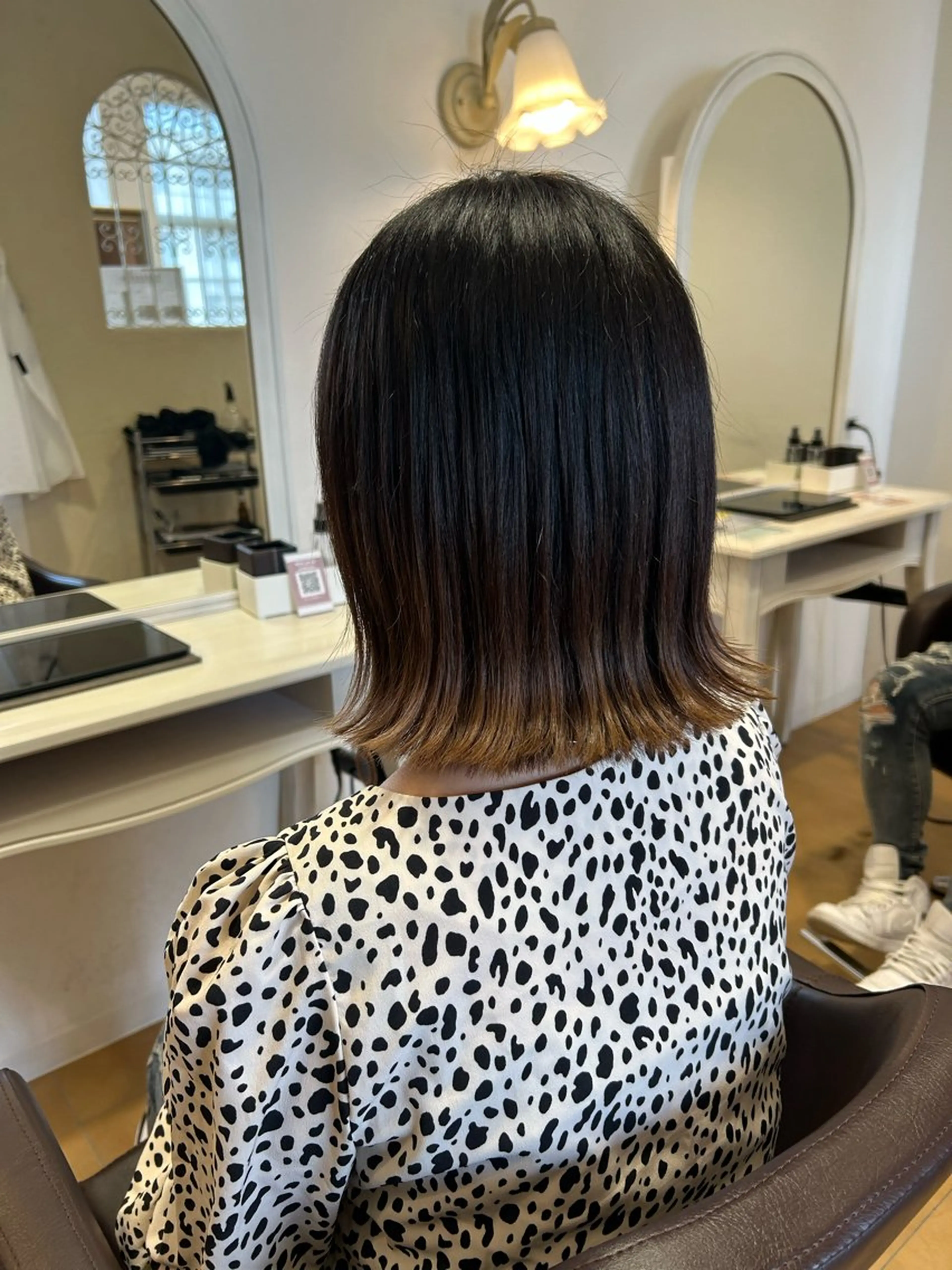 ミディアム カット 今中 紗英のヘアスタイル