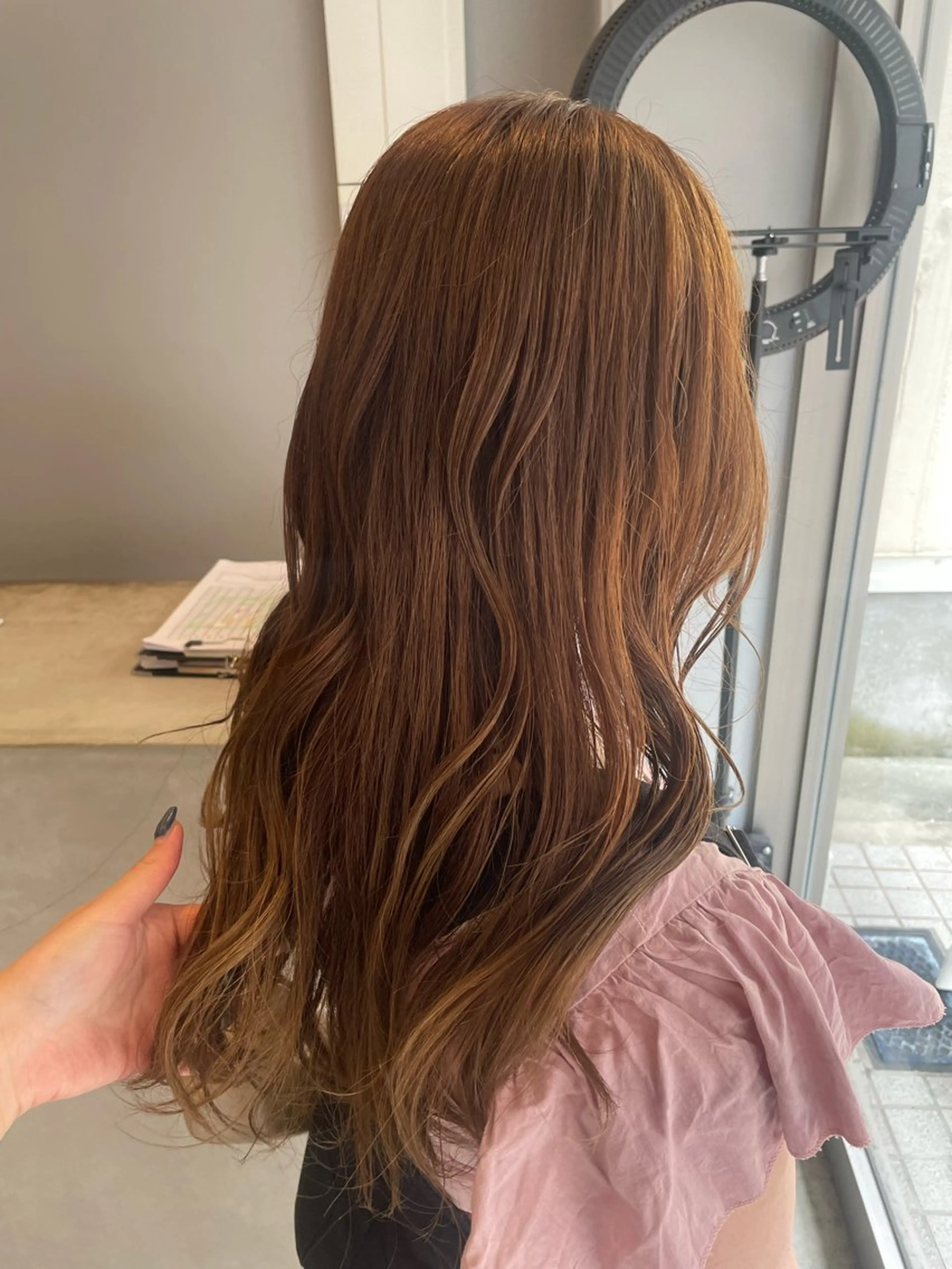 ロング カラー ヘアカラー トリートメント nagano saraのヘアスタイル