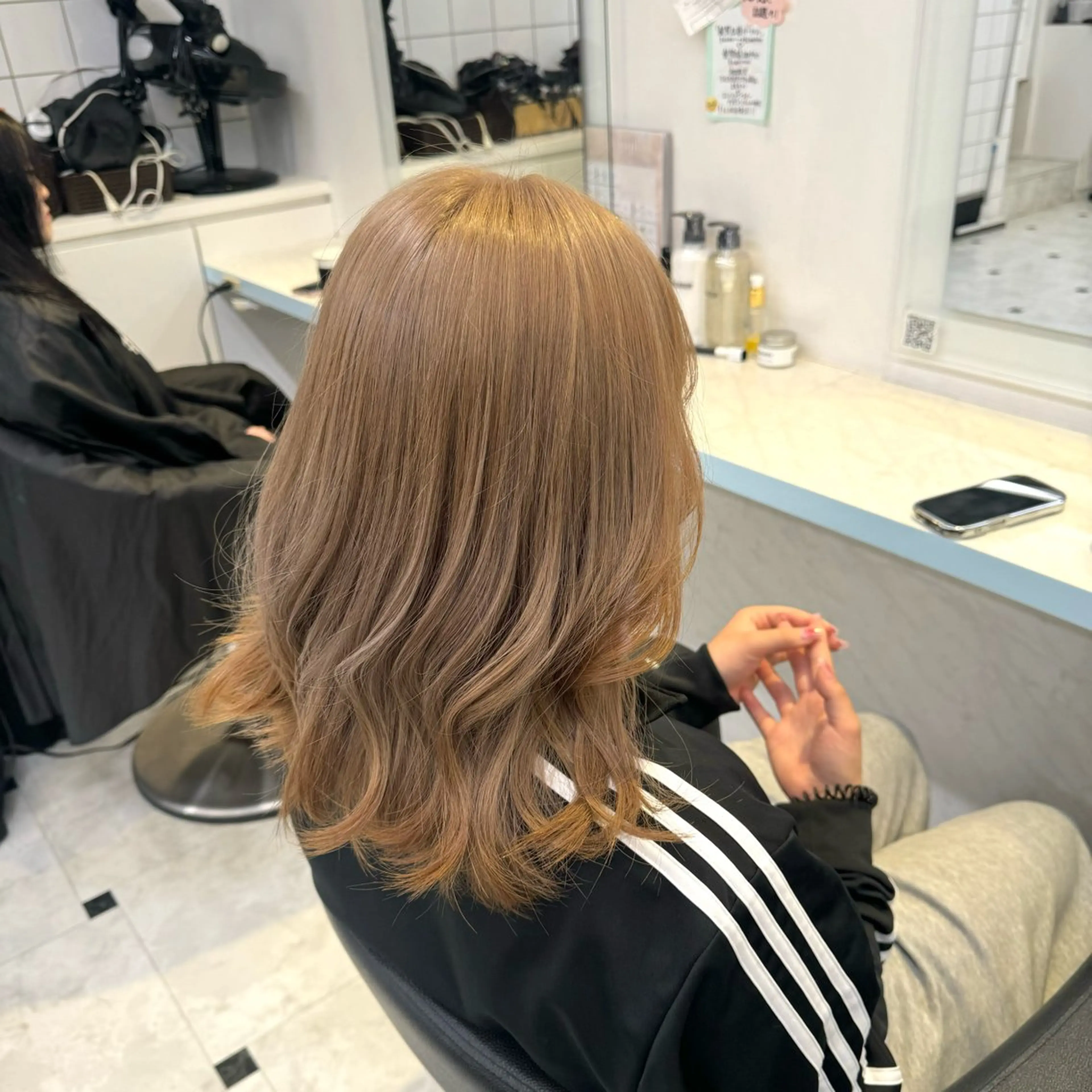 セミロング カラー ヘアカラー トリートメント ヘッドスパ ヘアセット 暖色🩷透明感カラー ♡Maika♡のヘアスタイル