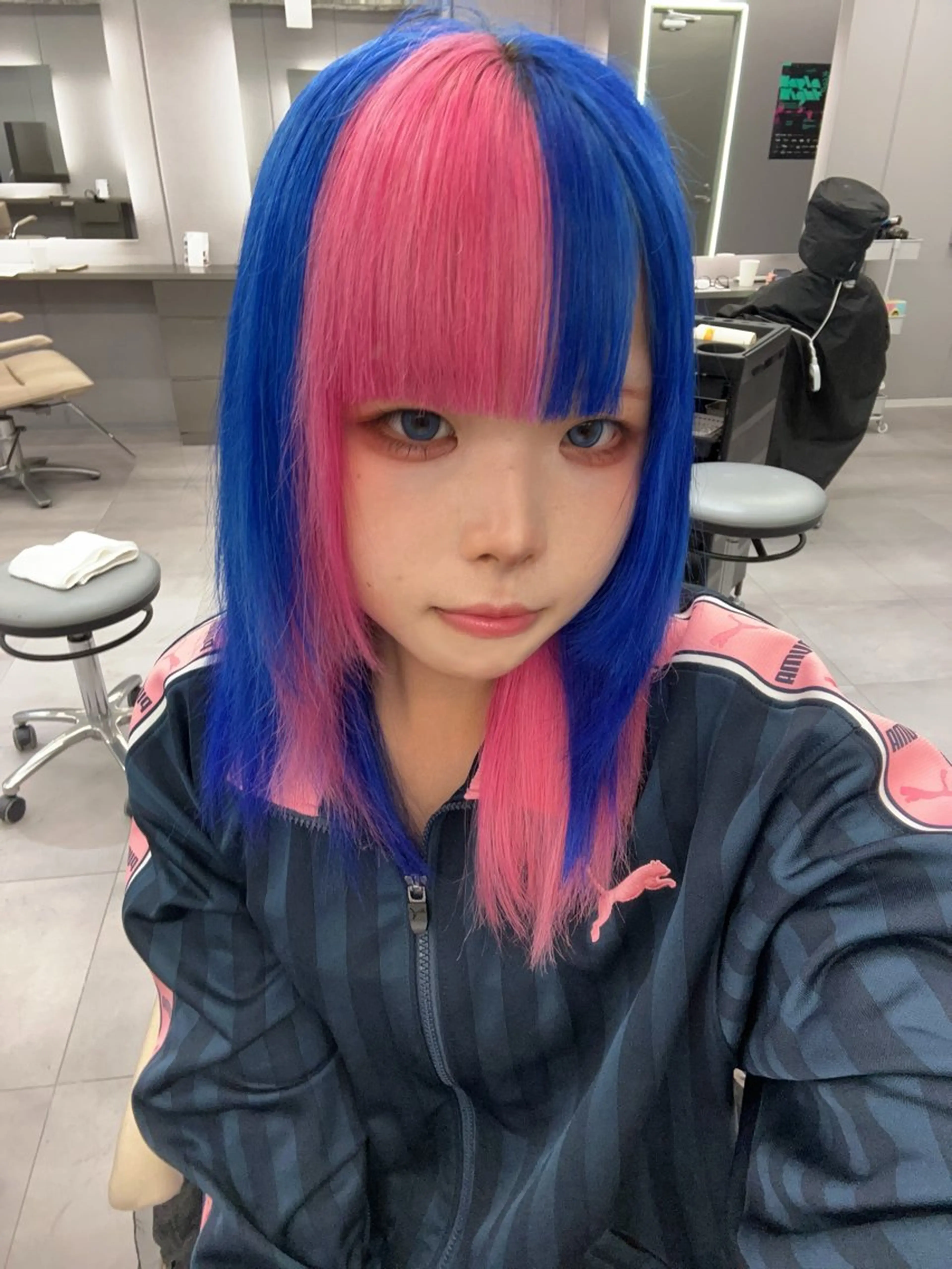 ミディアム カラー デザインカラー ヘアカラー 名古屋/デザイン/ ブリーチ/松井亮磨のヘアスタイル