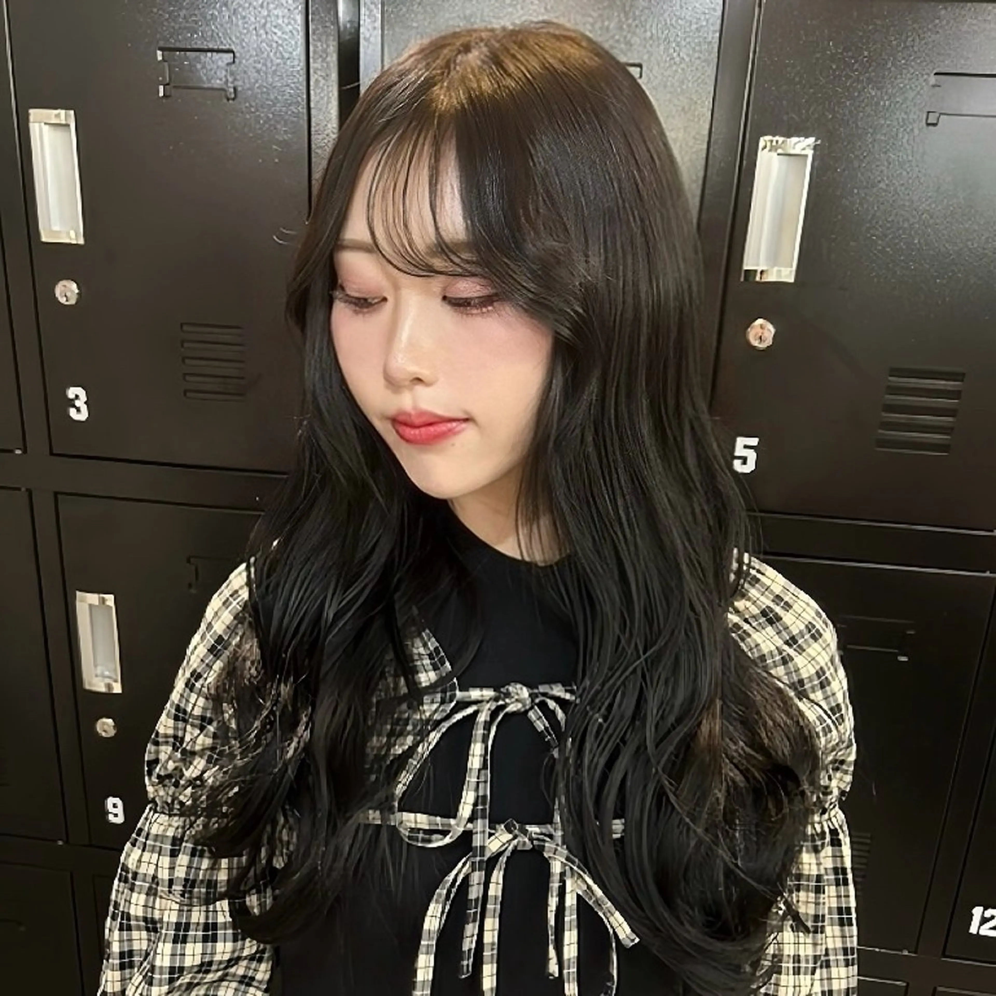 セミロング カラー ヘアカラー トリートメント ヘアセット 艶カラー×艶髪矯正 /レイヤー✂️レオンのヘアスタイル