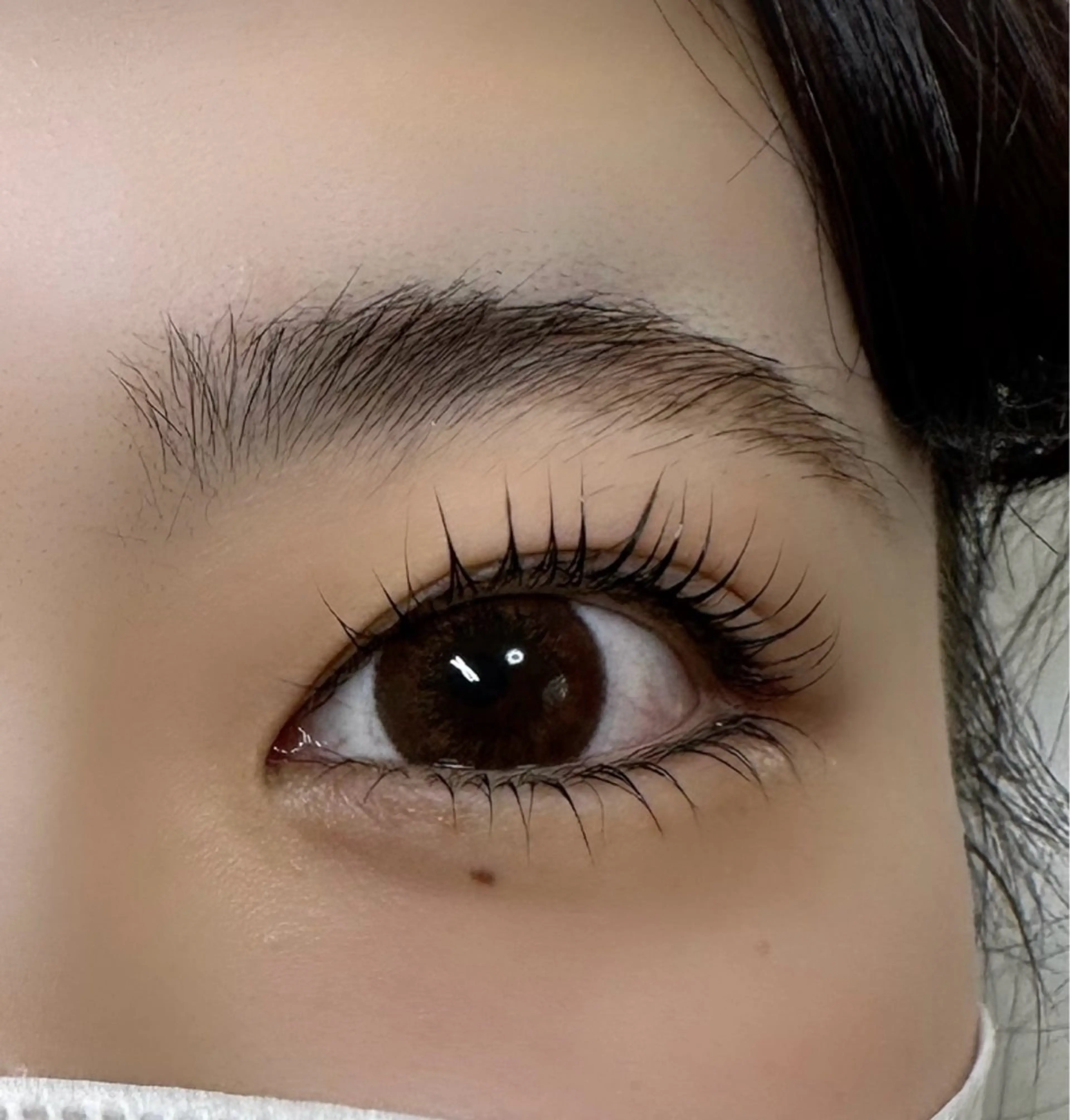 上下ラッシュリフトカールの写真