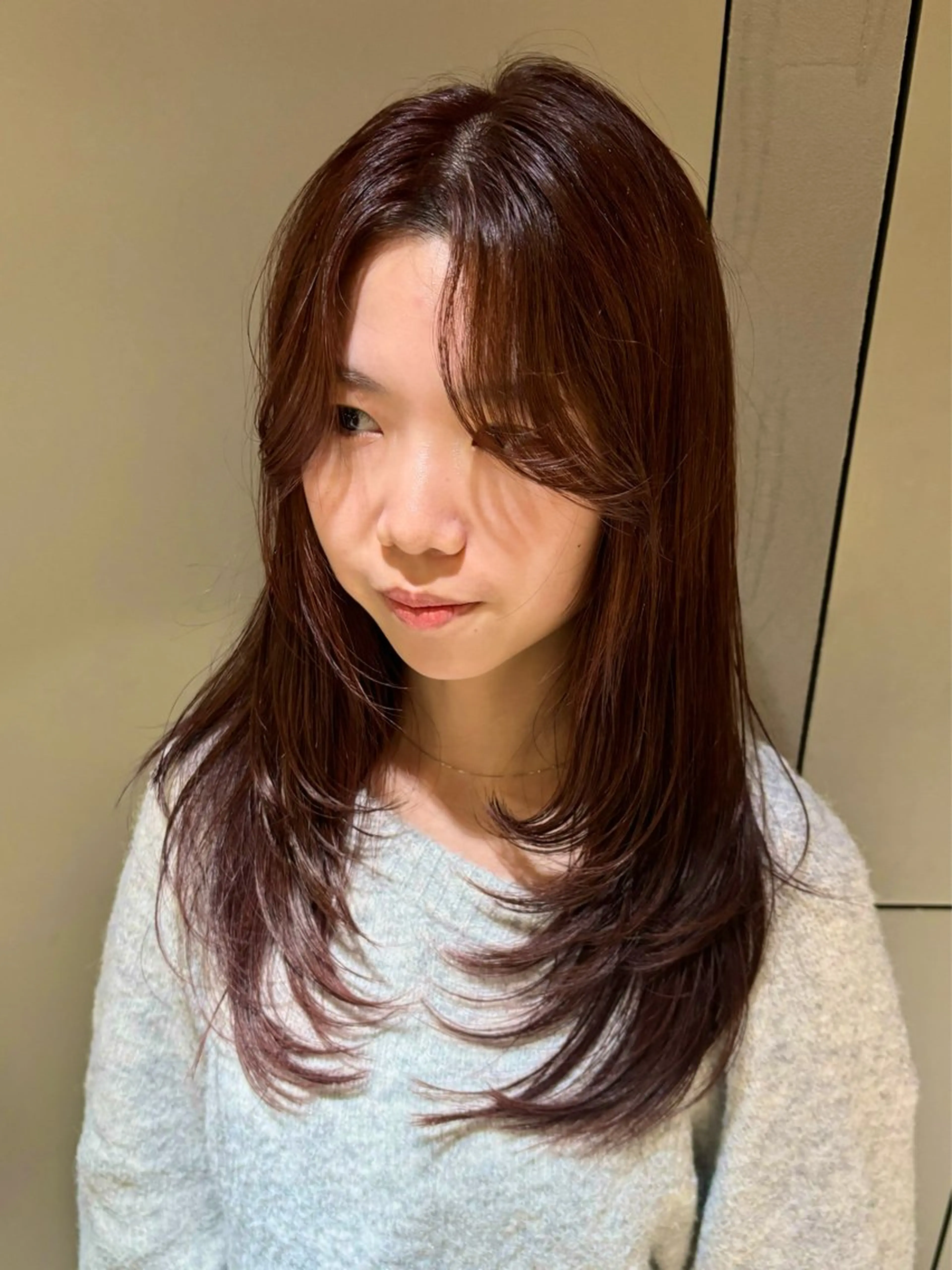 【✨ミニモセール限定✨】韓国風カット&透明感カラー&3stepLink treatment 8800円の写真