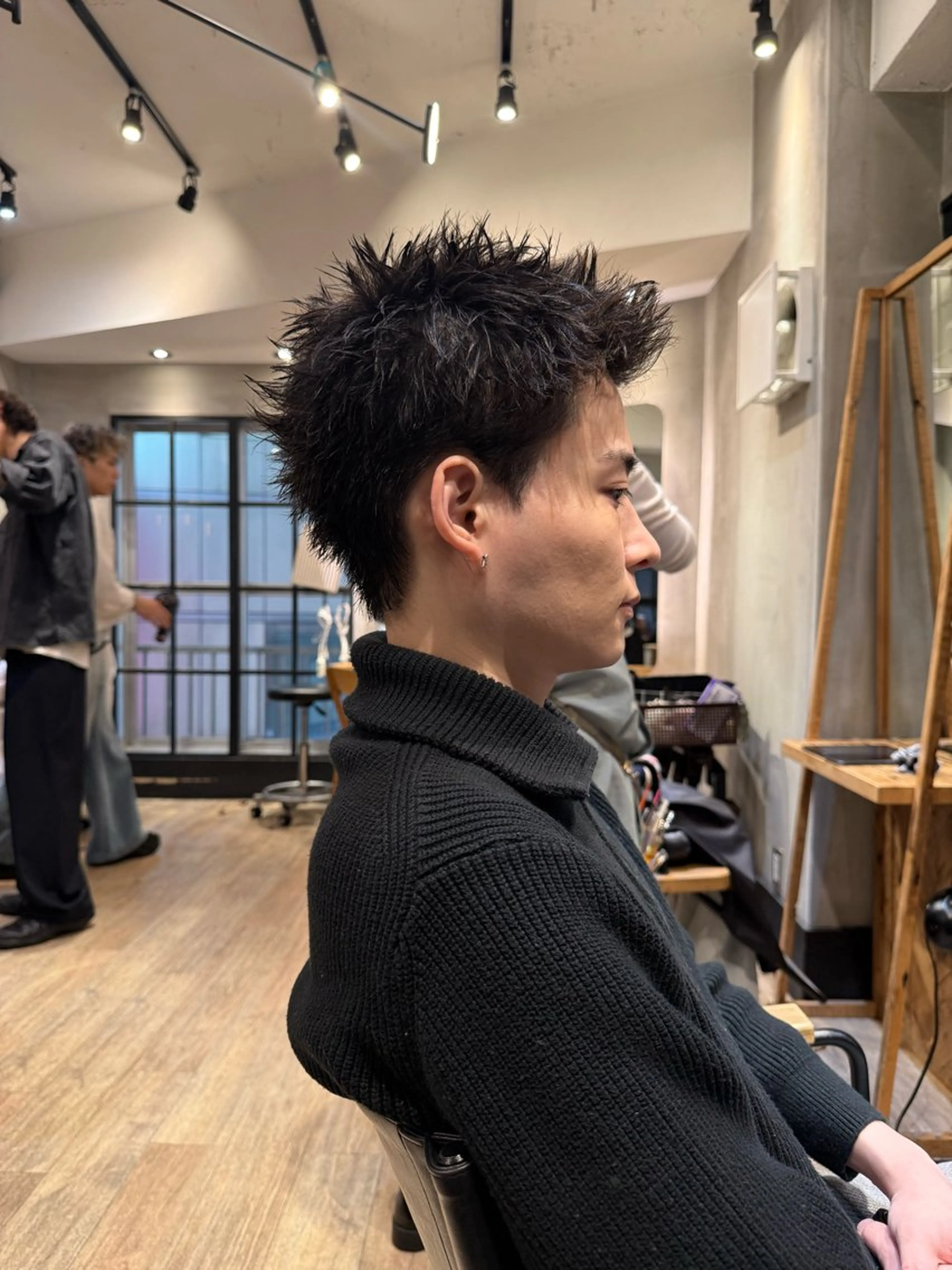 ショート パーマ メンズ メンズパーマ メンズショート スパイキーショート ショートヘア カット パーマ heavenly by HAVANA新宿所属・メンズショート/ピン パーマ/新宿/フウガのヘアスタイル