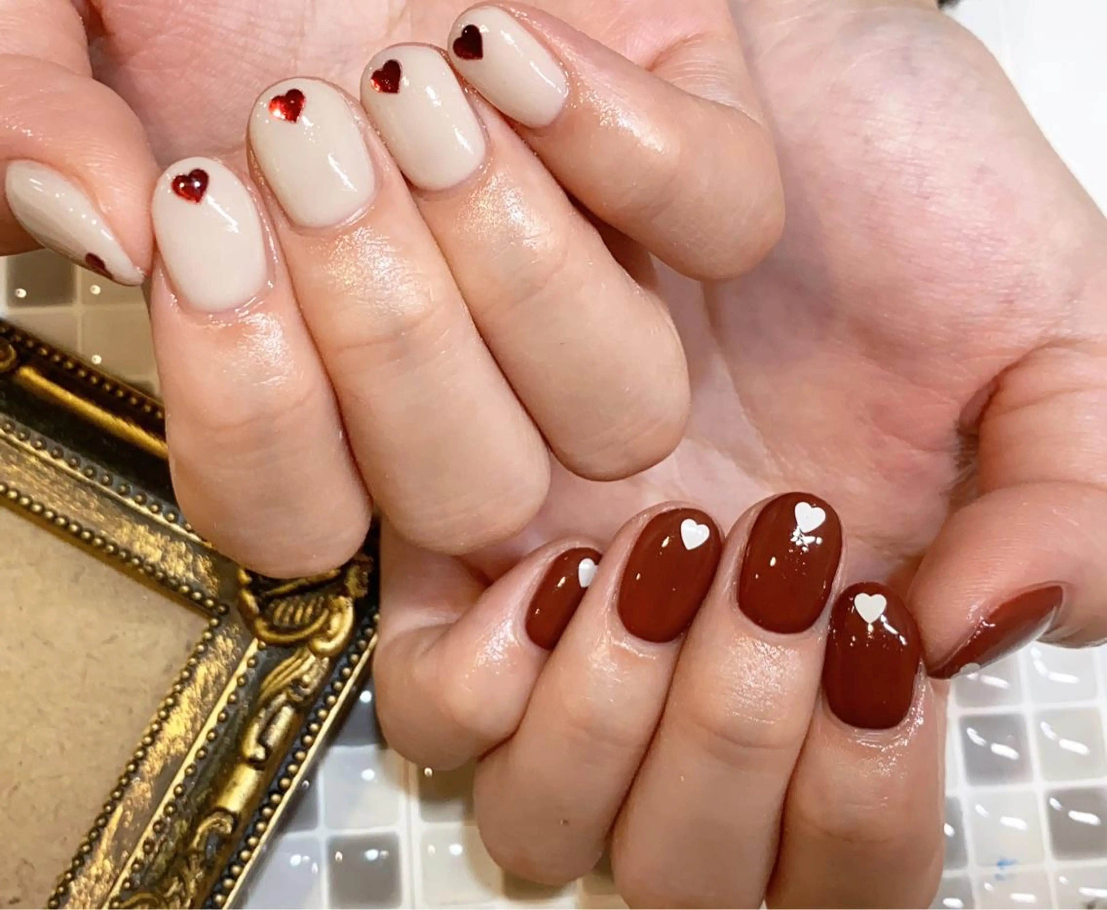 ネイル ハート ♡Nailist yui♡のネイルデザイン