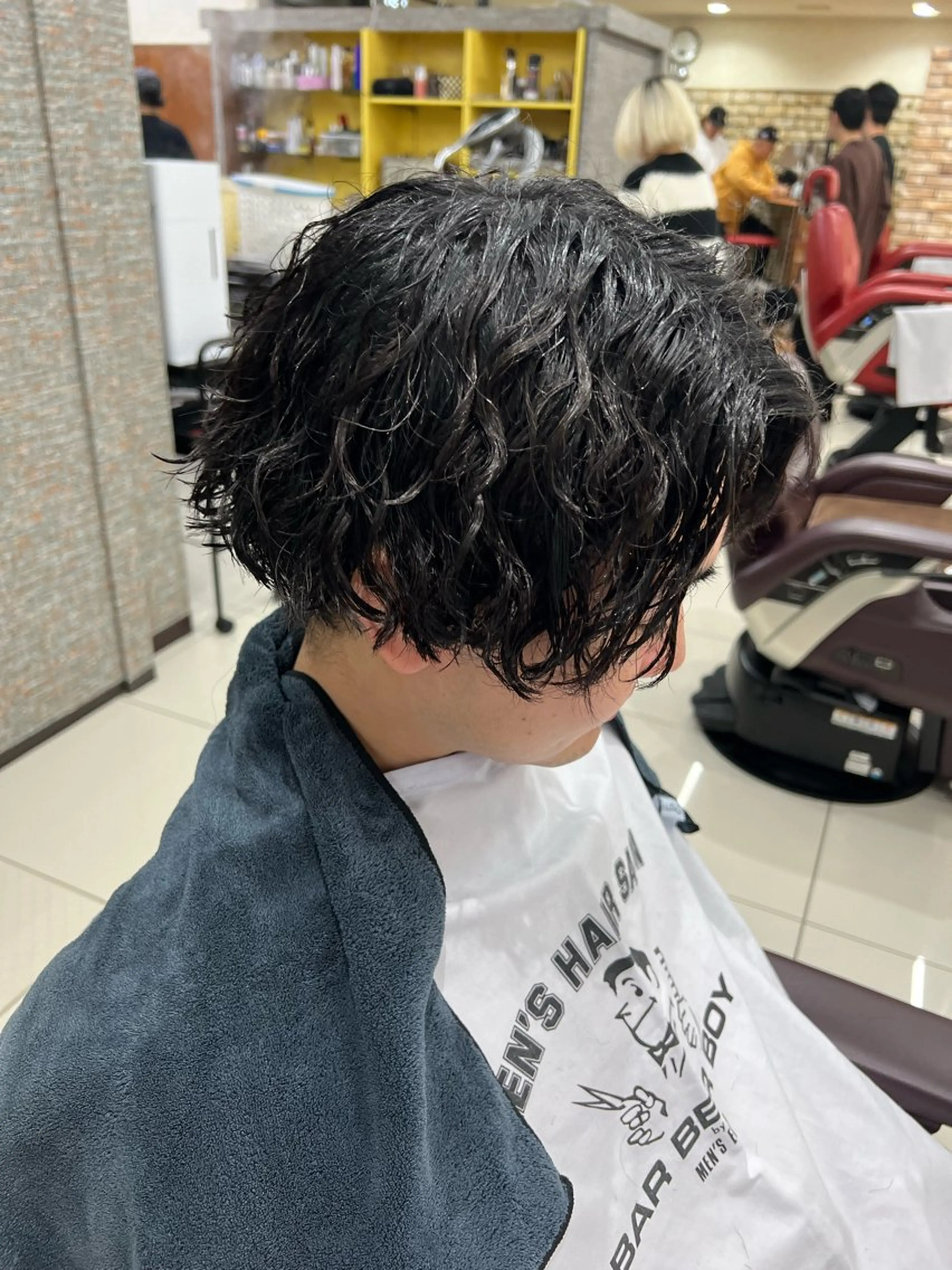 パーマ メンズ メンズパーマ スパイラルパーマ yoda waheiのヘアスタイル