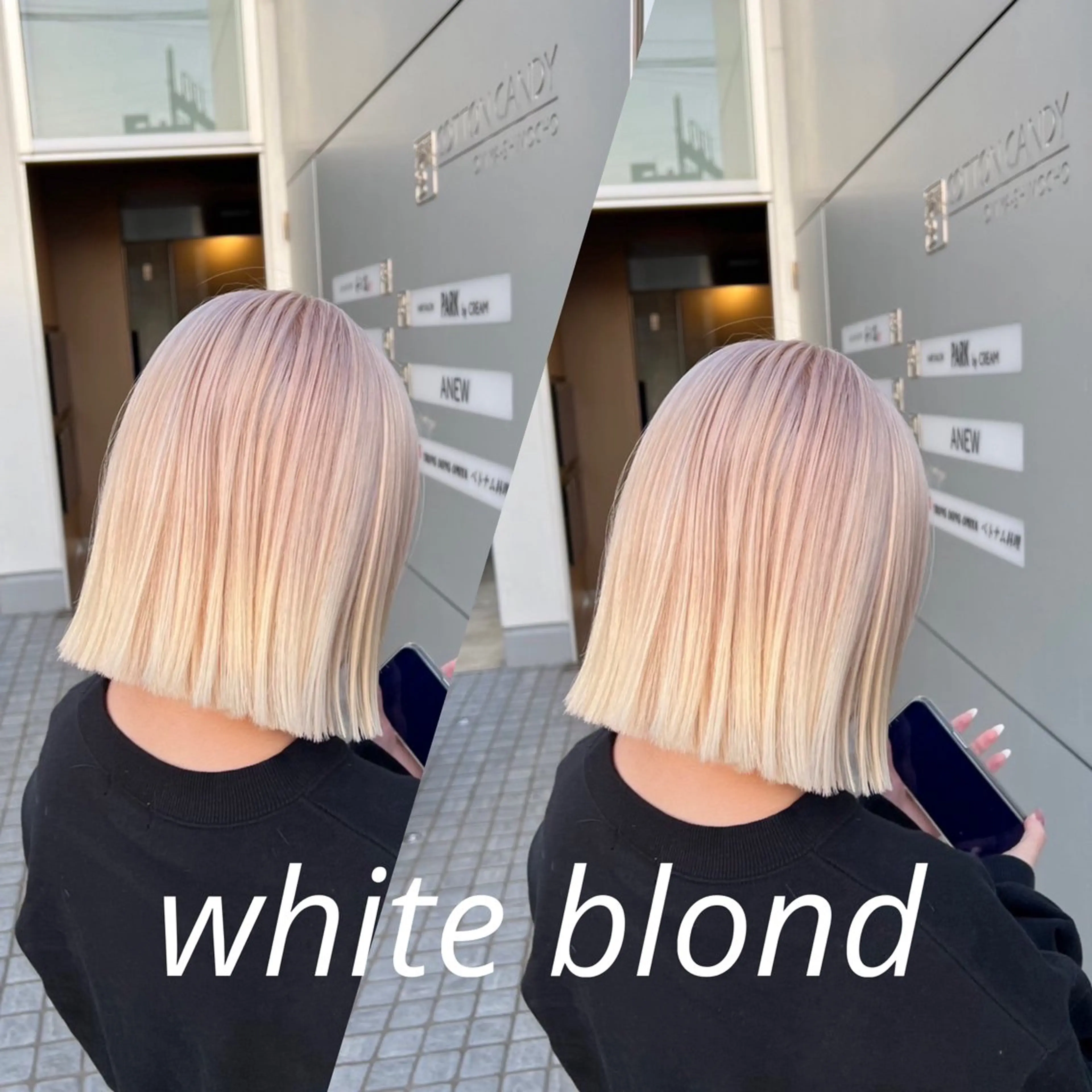 ショート カラー R/🤎 パーマ&ブリーチ🔥のヘアスタイル