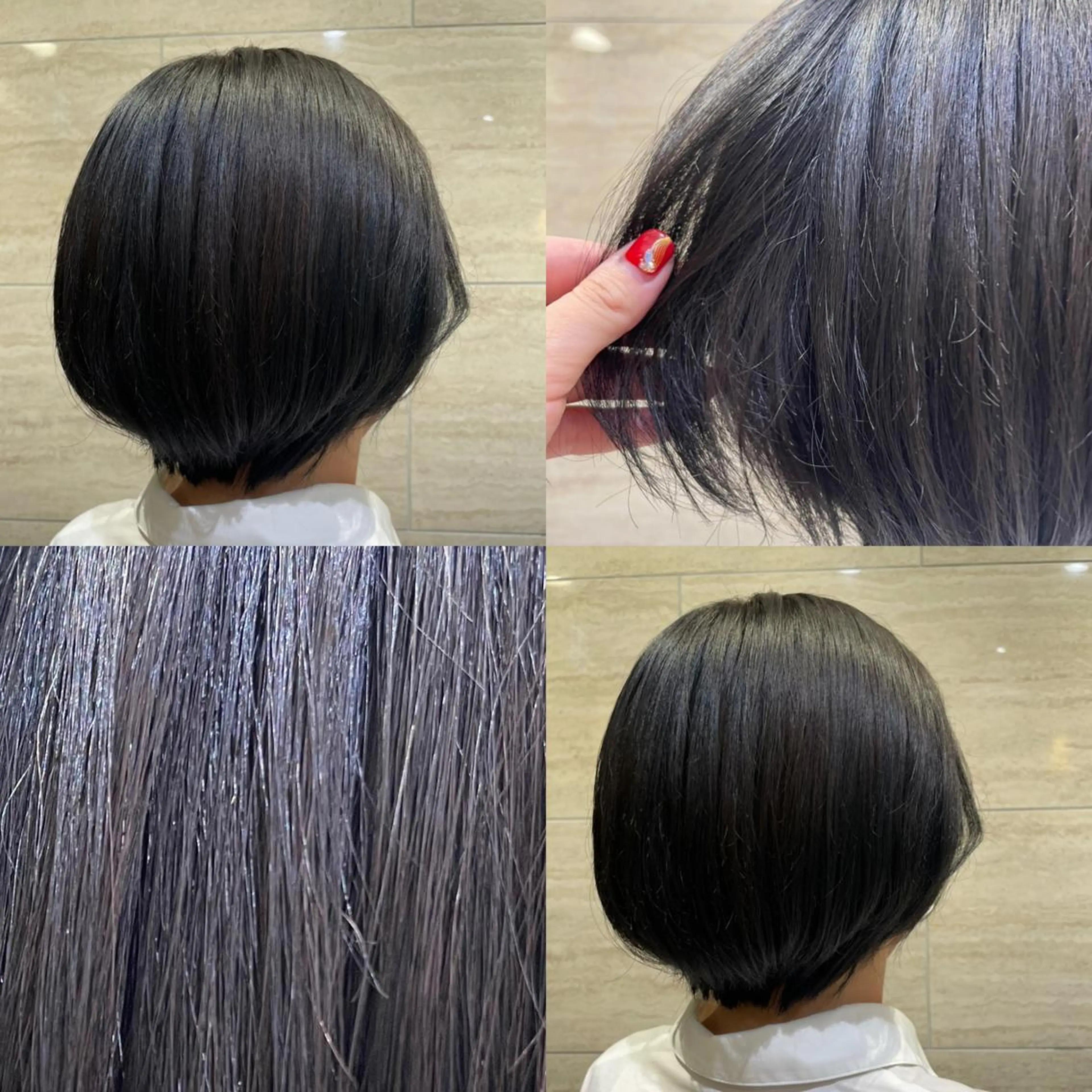 ショート カラー ブリーチ 透明感カラー ブリーチなしカラー コノミ/ アイリスト まつパ/大船 鎌倉のマツエク・マツパデザイン