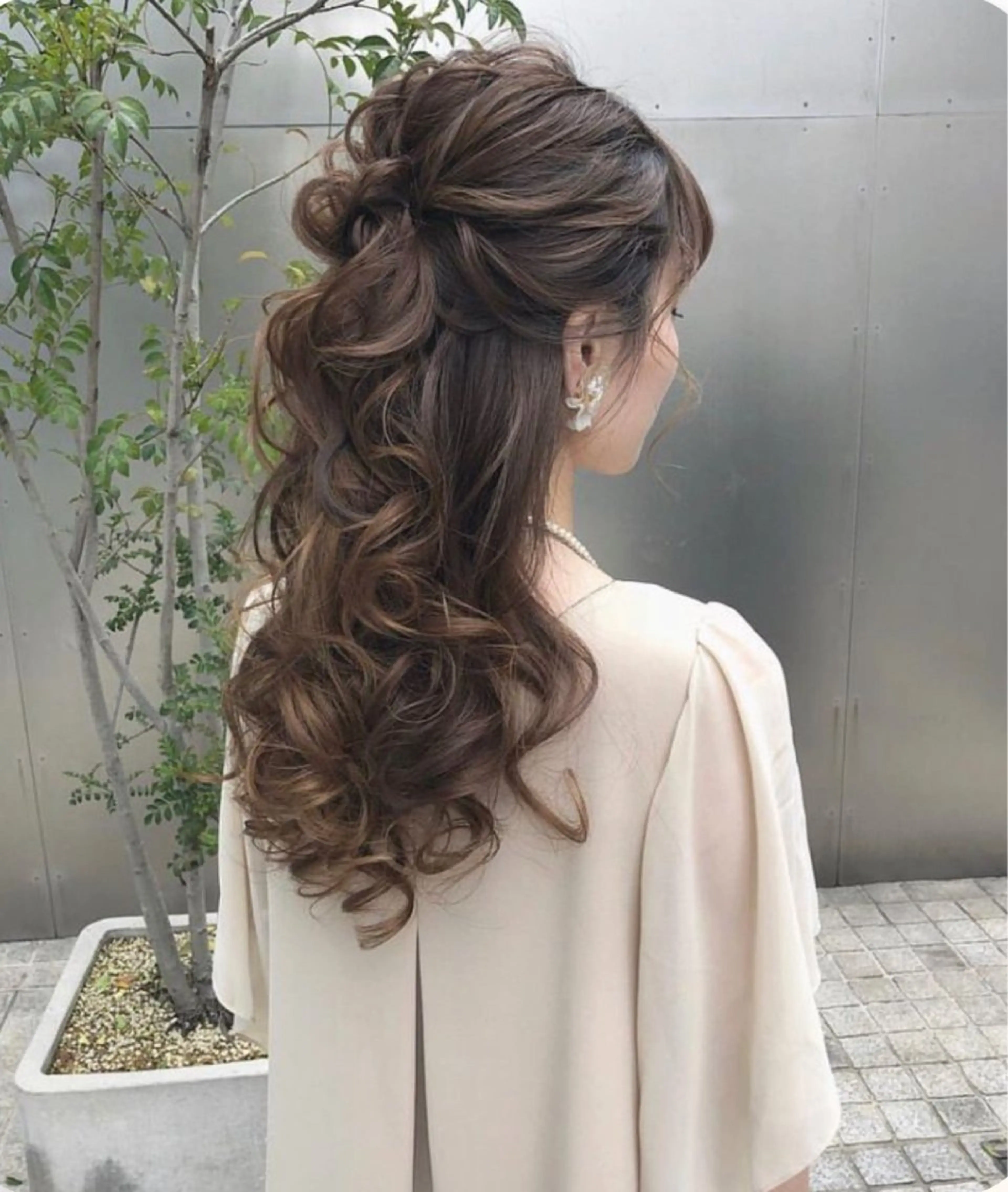 大人かわいいハーフアップアレンジ🎀の写真