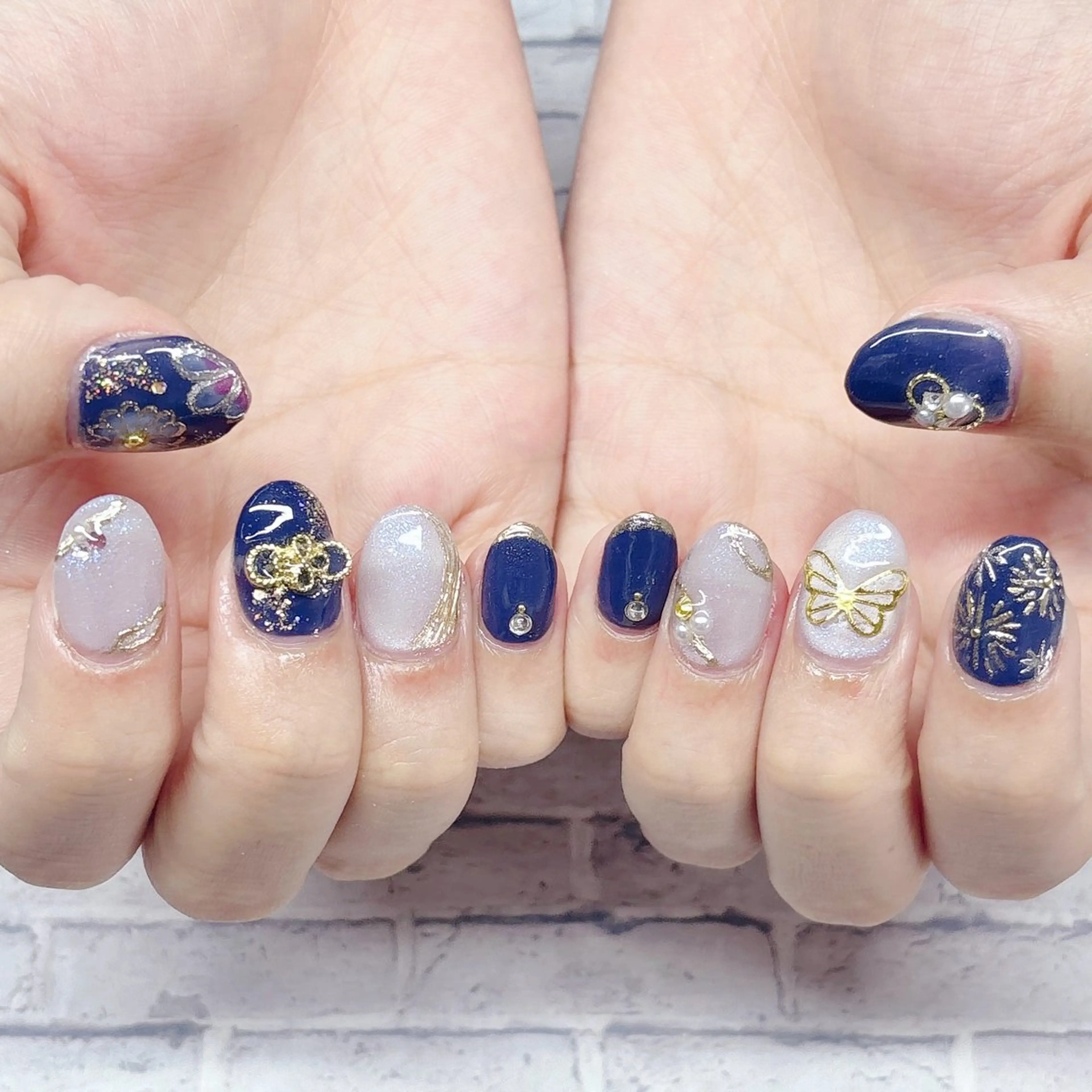 ネイル アートネイル 長さ出し MYu Beauty Salon  MAIのネイルデザイン