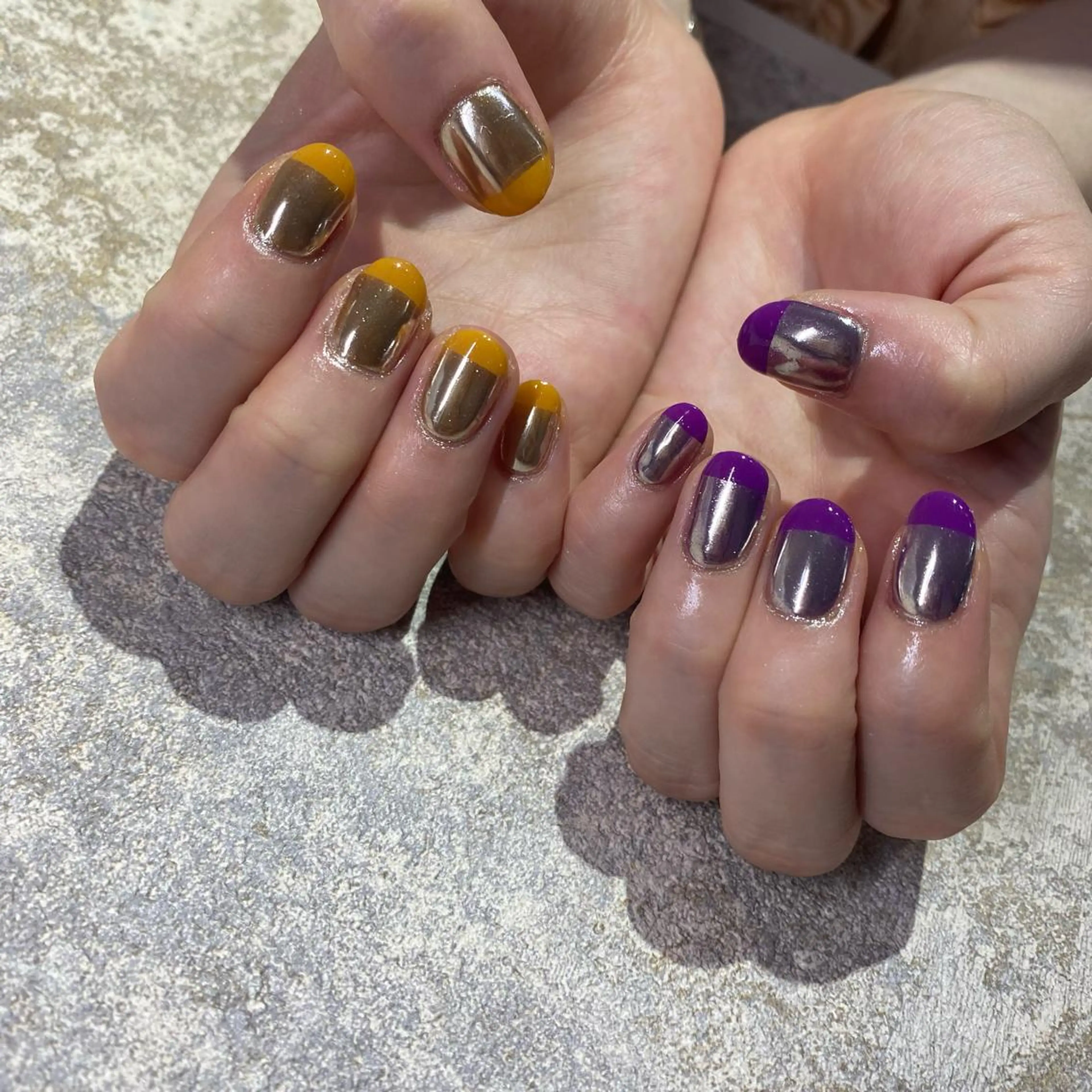 ネイル ハンドネイル Amber21.所属・Nagahama Akariのネイルデザイン