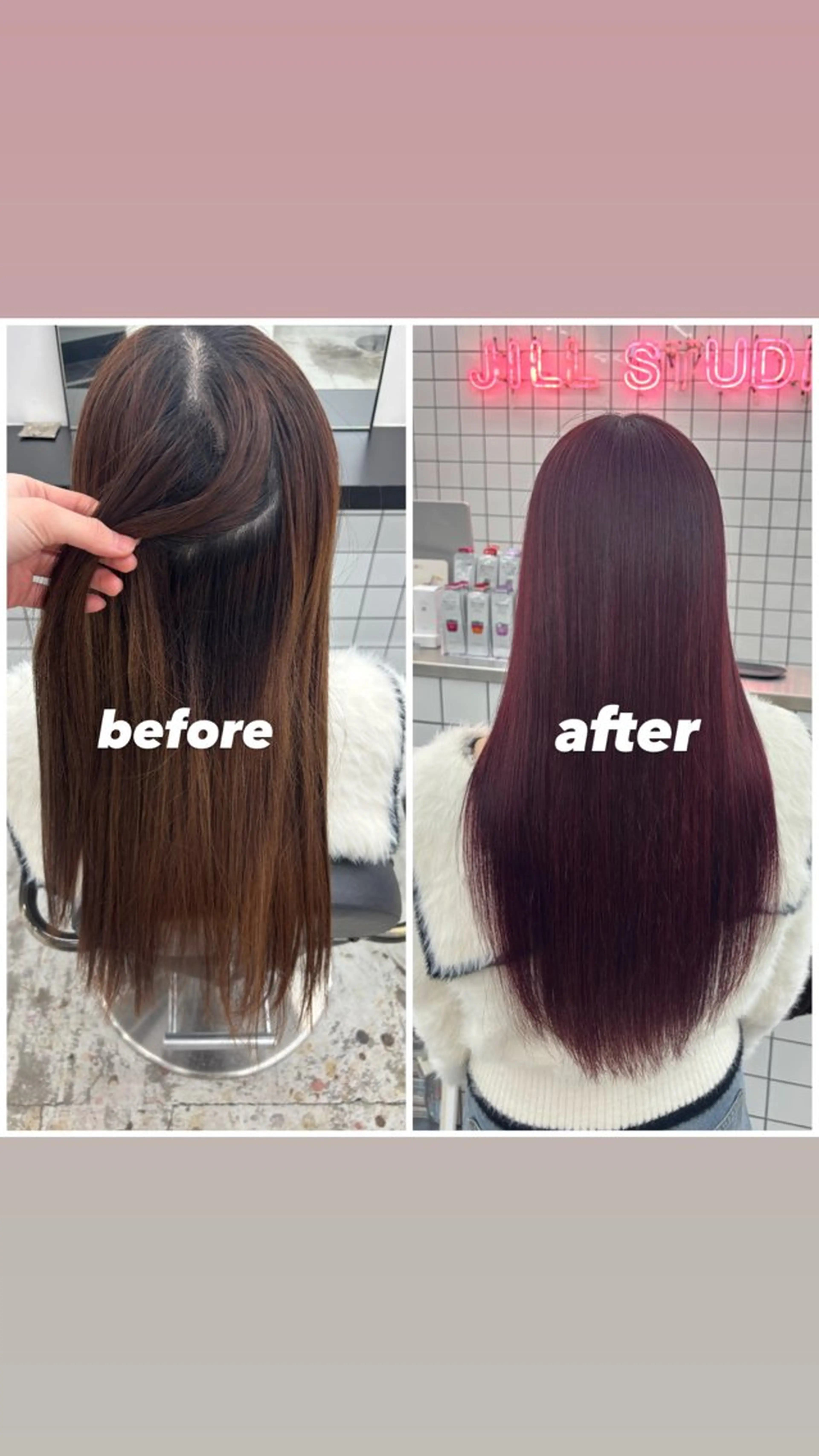 ロング カラー レッドカラー カット ヘアカラー トリートメント 🌼あいり🌼 JILLSTUDIOのヘアスタイル