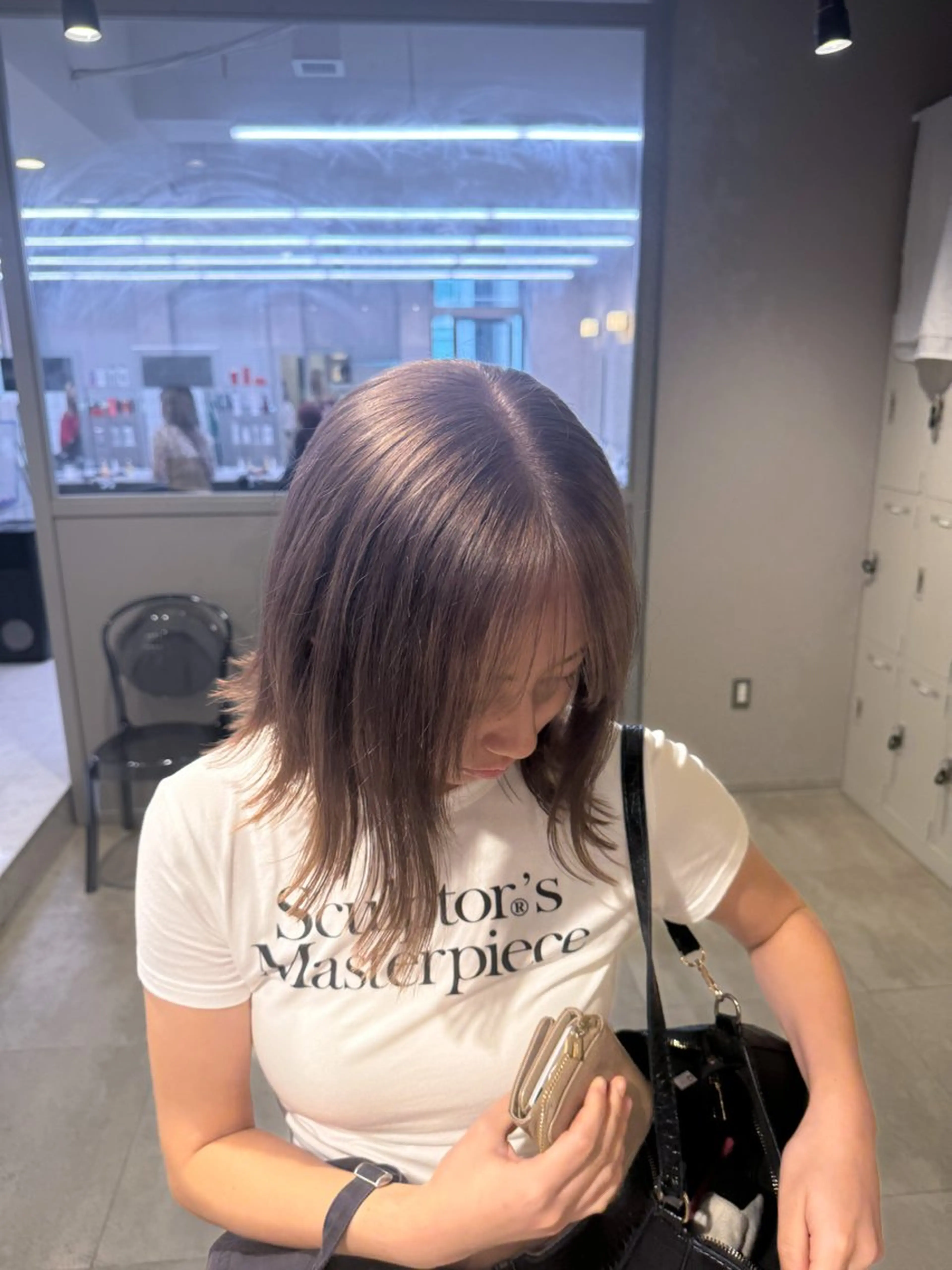 ミディアム カラー ヘアアレンジ Louwe/ misakiのヘアスタイル