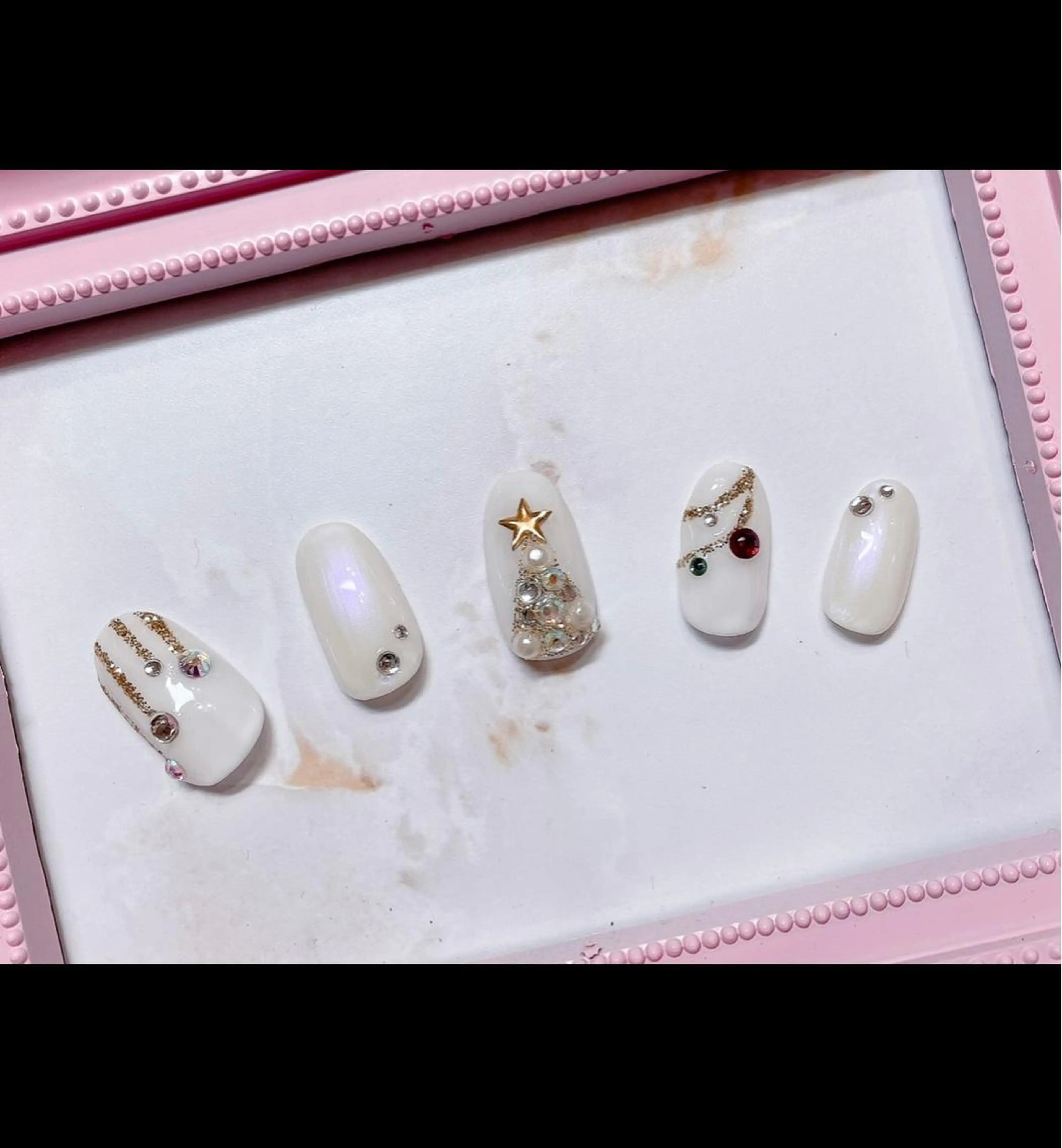 ネイル 持ち込み 冬ネイル クリスマス オーナーネイリスト MAKIのネイルデザイン