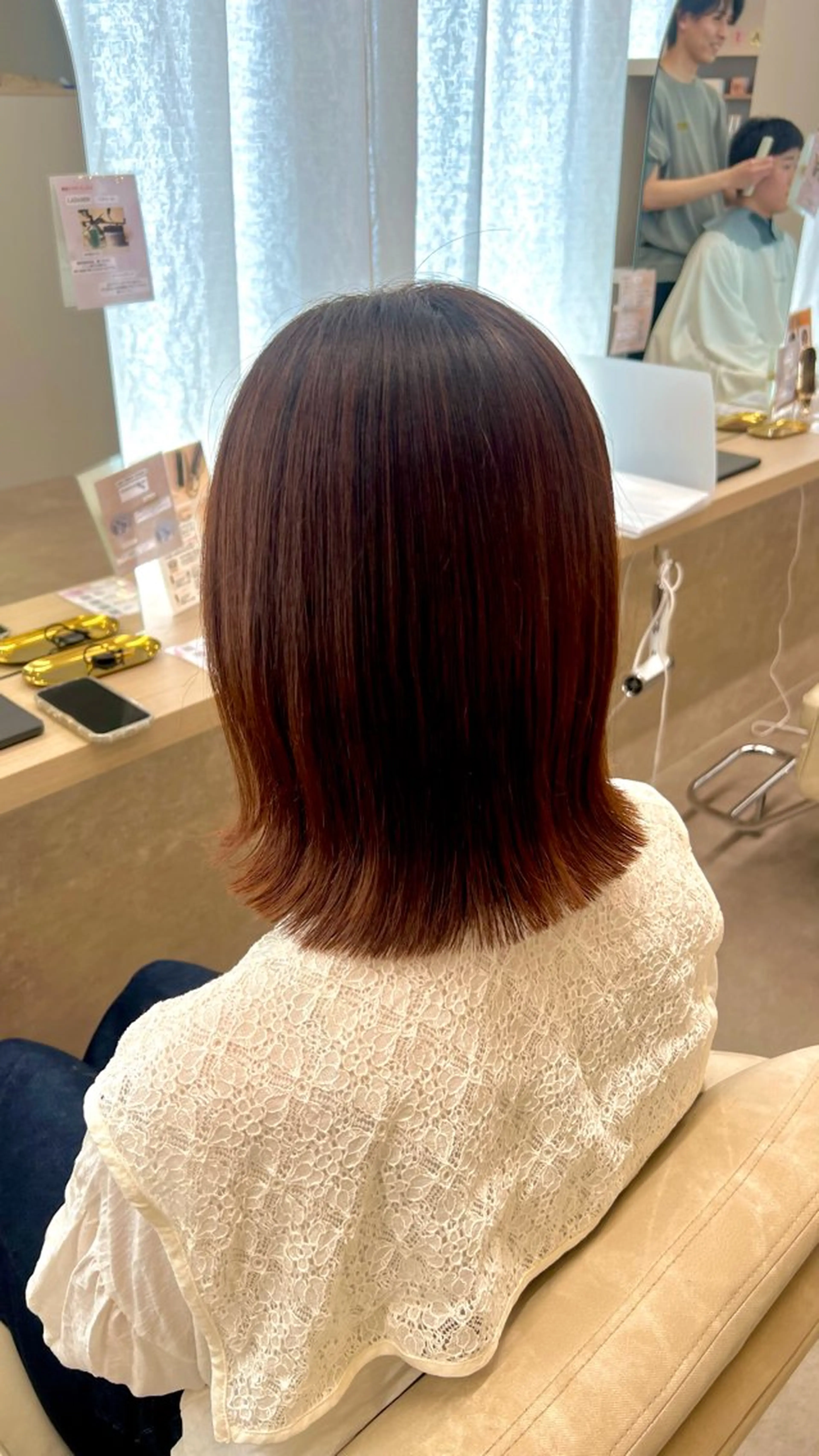 ミディアム カラー カット ヘアカラー 山下 稚葉 艶髪/透明感カラーのヘアスタイル