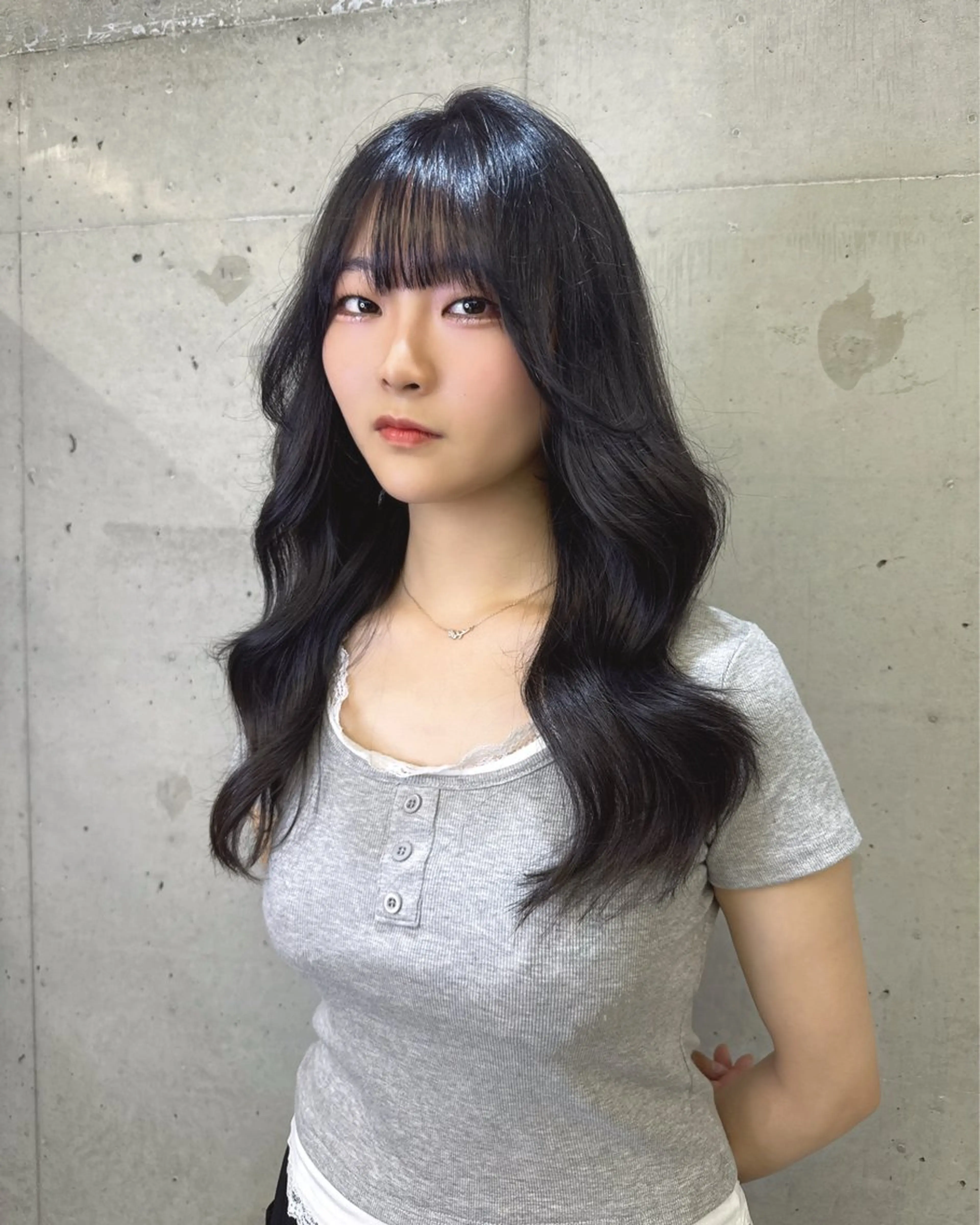 ロング カット ヘアカラー トリートメント Hinane ‪❤︎‬のヘアスタイル