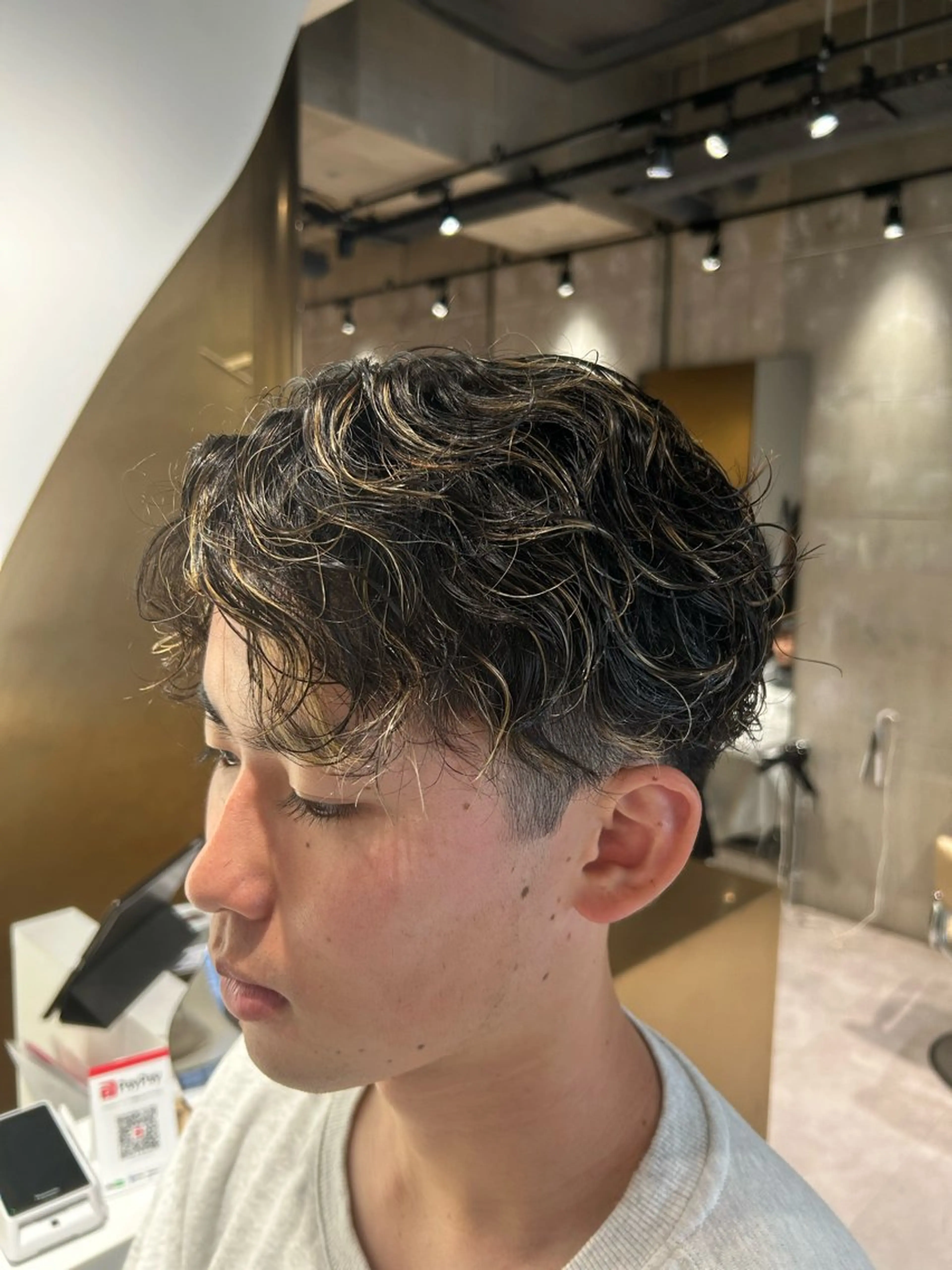 メンズ メンズハイライト メンズパーマ 無料ショートモデル 募集✔️SEIYAのヘアスタイル