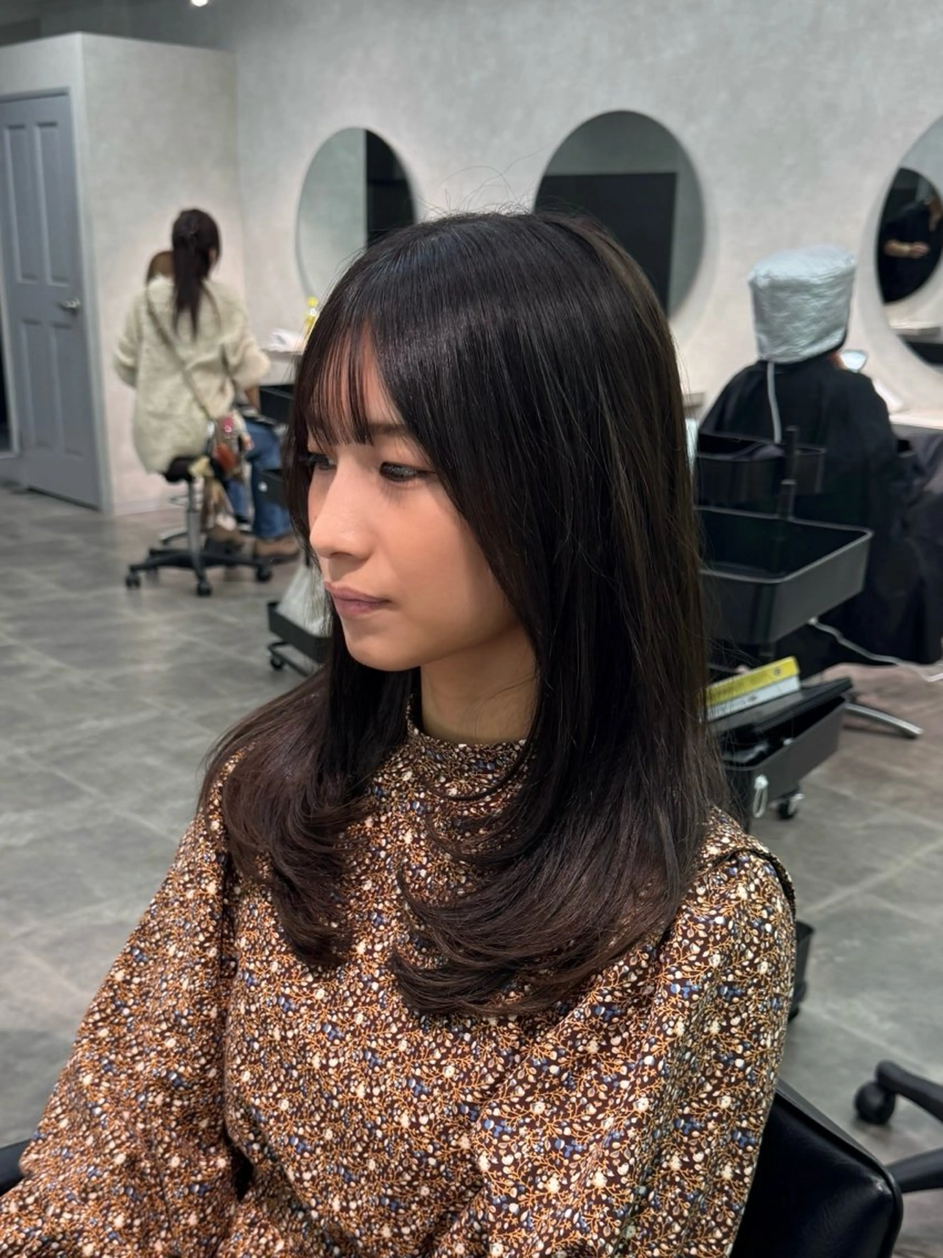 セミロング カット 韓国特化🇰🇷千葉 /レイヤーカット竜生のヘアスタイル