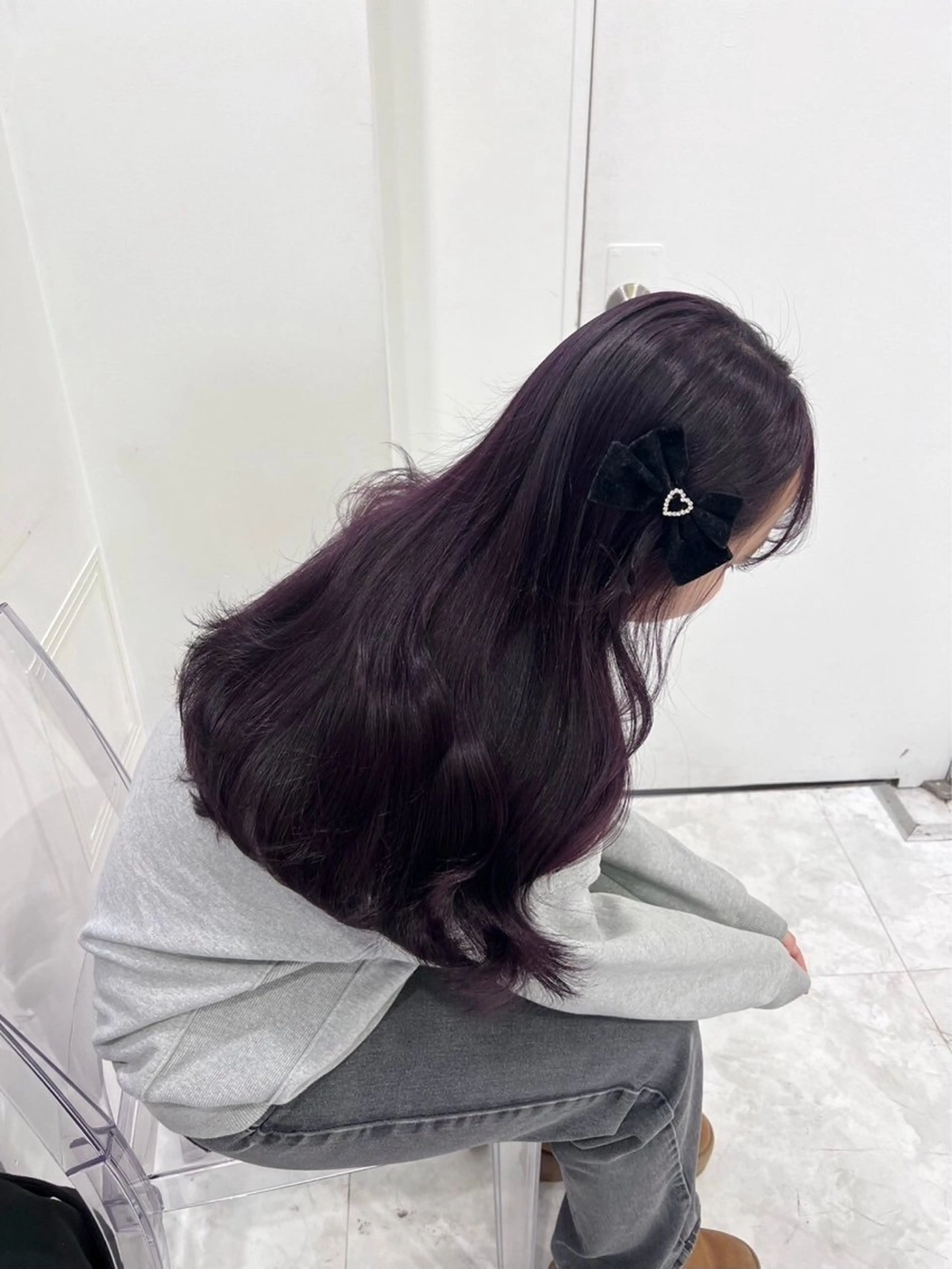 ロング カラー ヘアカラー トリートメント ヘッドスパ ヘアセット ガーリーstyle ❤︎misaki🏹のヘアスタイル