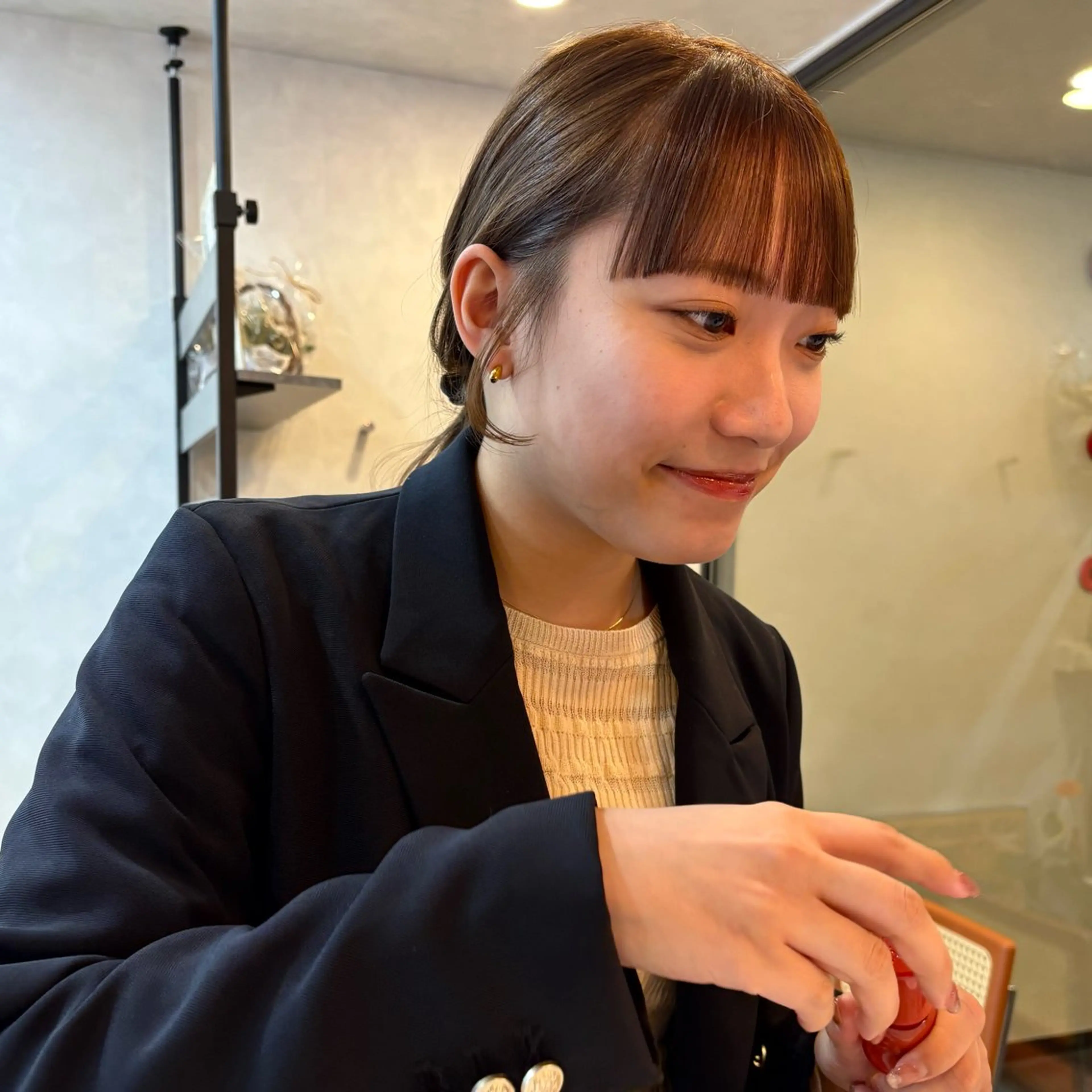 前髪の悩みおさらば💖前髪矯正＋カット＋オーガニックトリートメントの写真