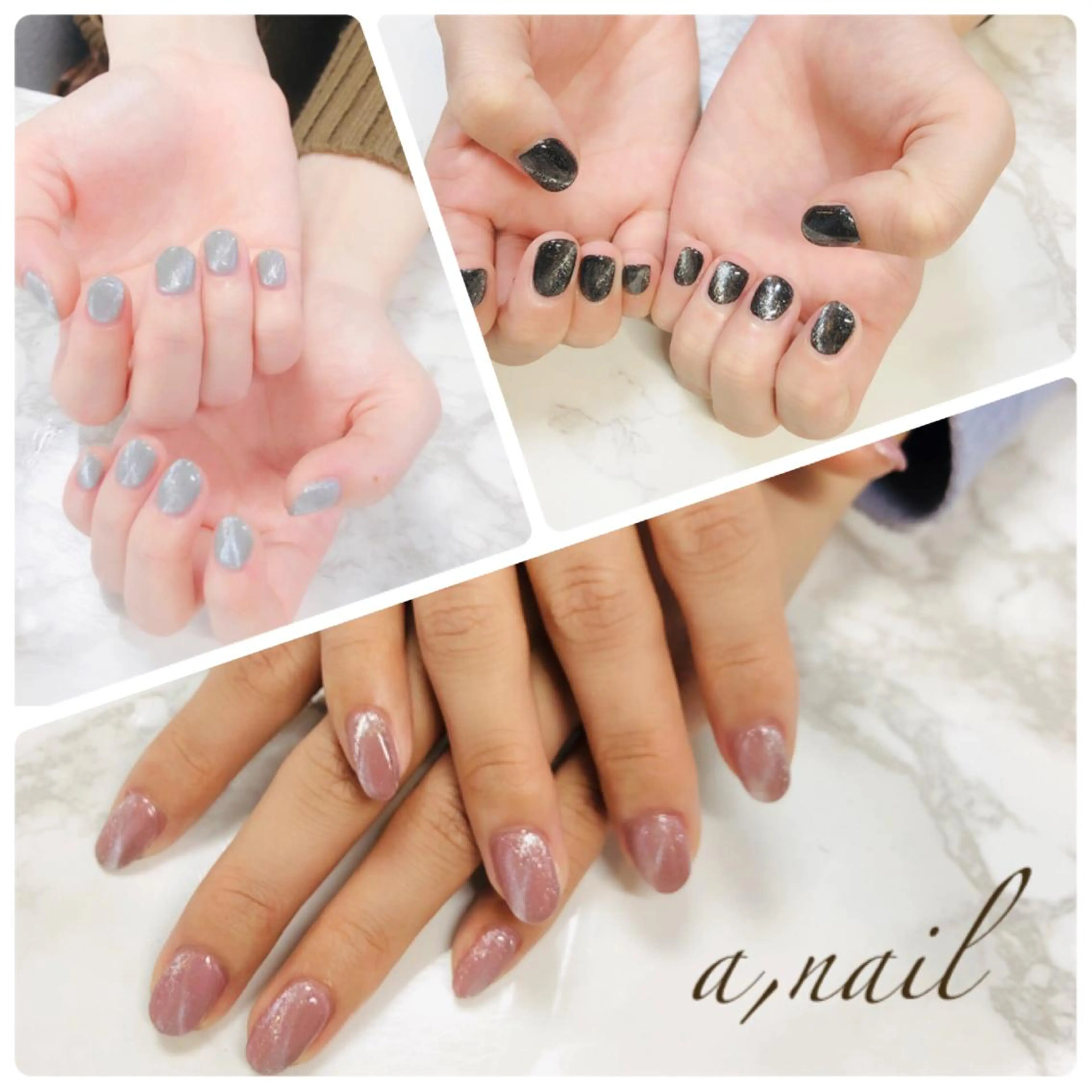 ネイル フットネイル ジェルネイル グラデーション ラメ(グリッター) ラメグラデーション ハンドネイル ネイルサロン エーネイルのネイルデザイン