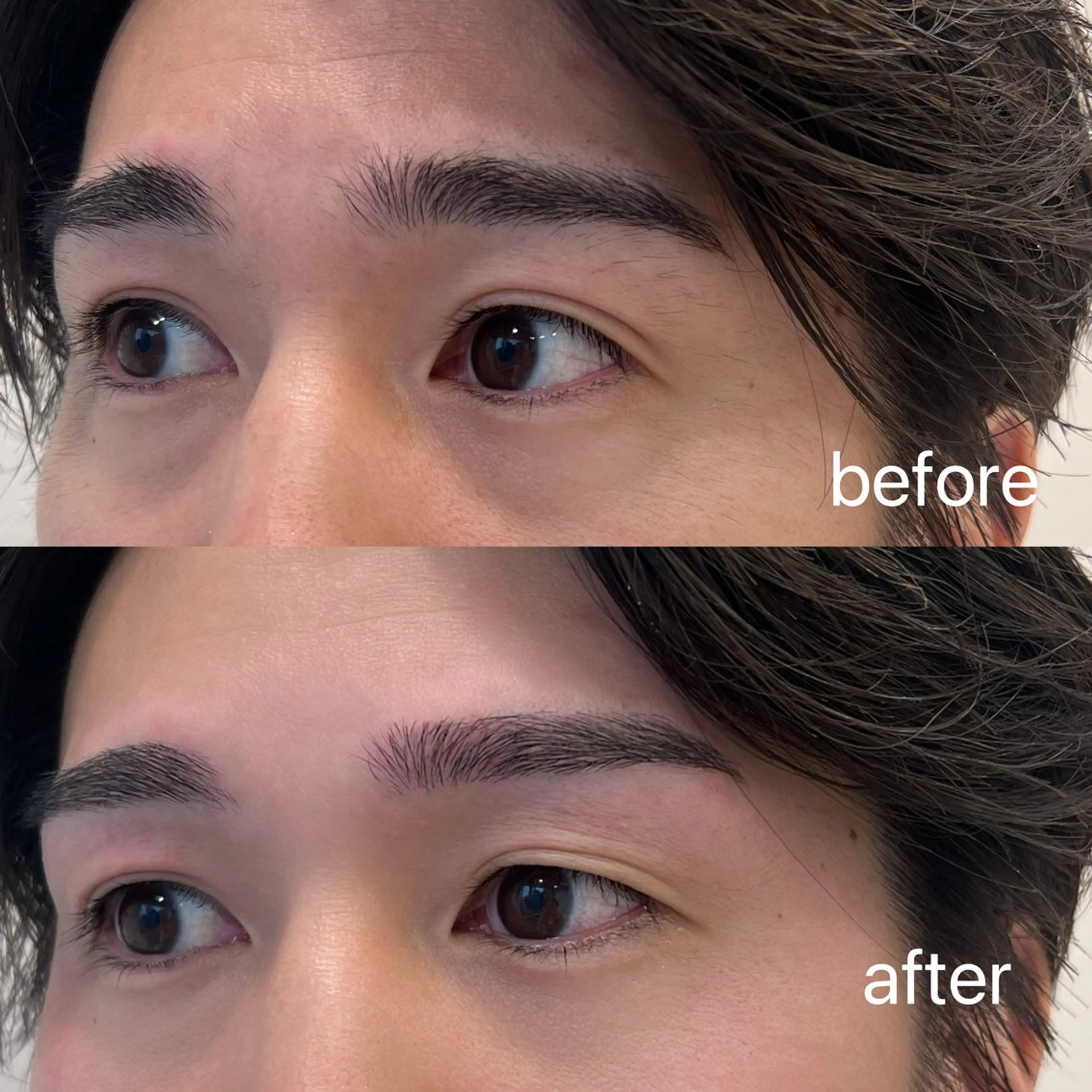 メンズ アイブロウ メンズアイブロウ 眉毛ワックス脱毛 ワックス脱毛 SALON VILLAGE Nakameguro所属・KISARA/中目黒 /眉毛マツパのマツエク・マツパデザイン