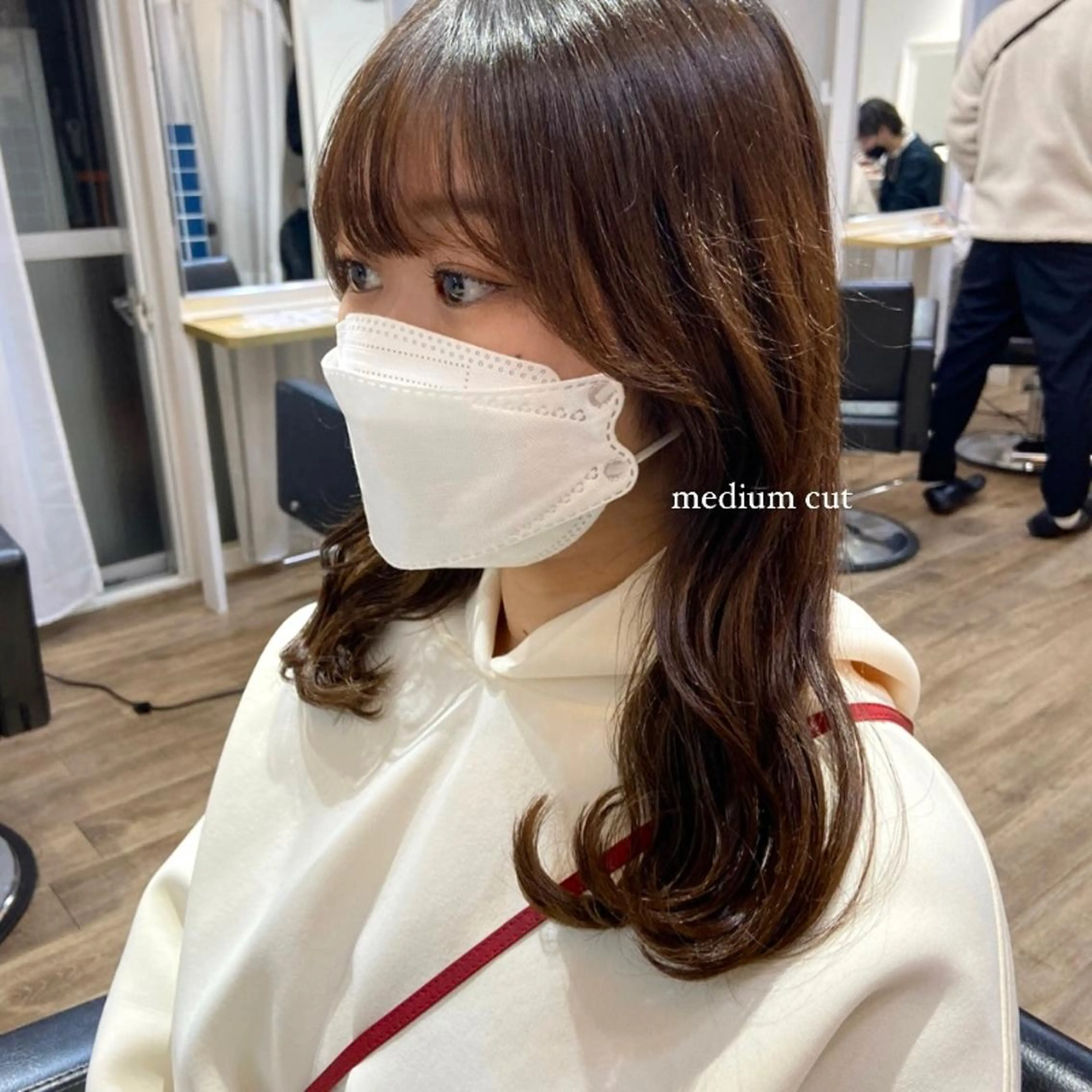 セミロング ボブ ハイライト 髪質改善 mai 🎀 / 梅田美容室のヘアスタイル