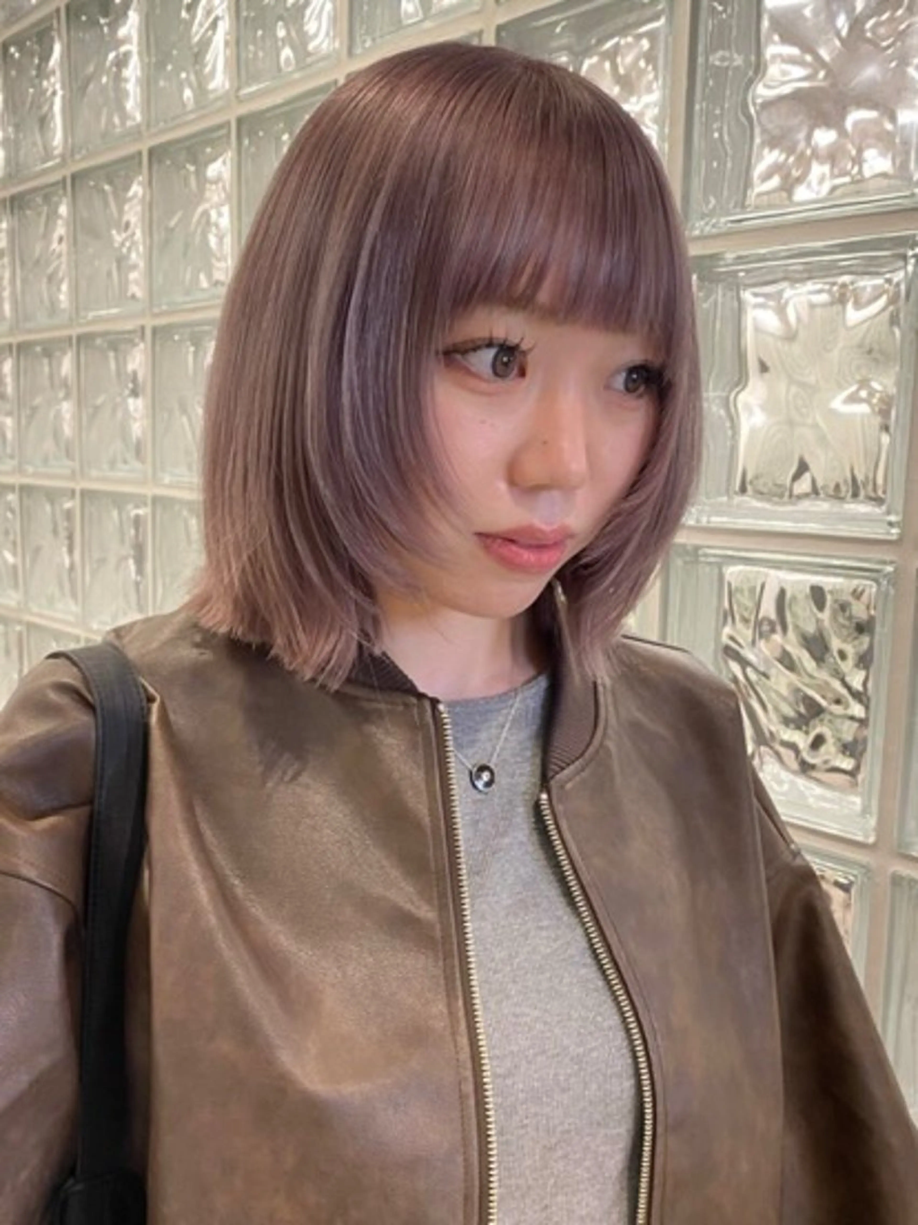 ミディアム カラー ヘアアレンジ 韓国風ヘア レイヤーカット fifth 黒木のヘアスタイル