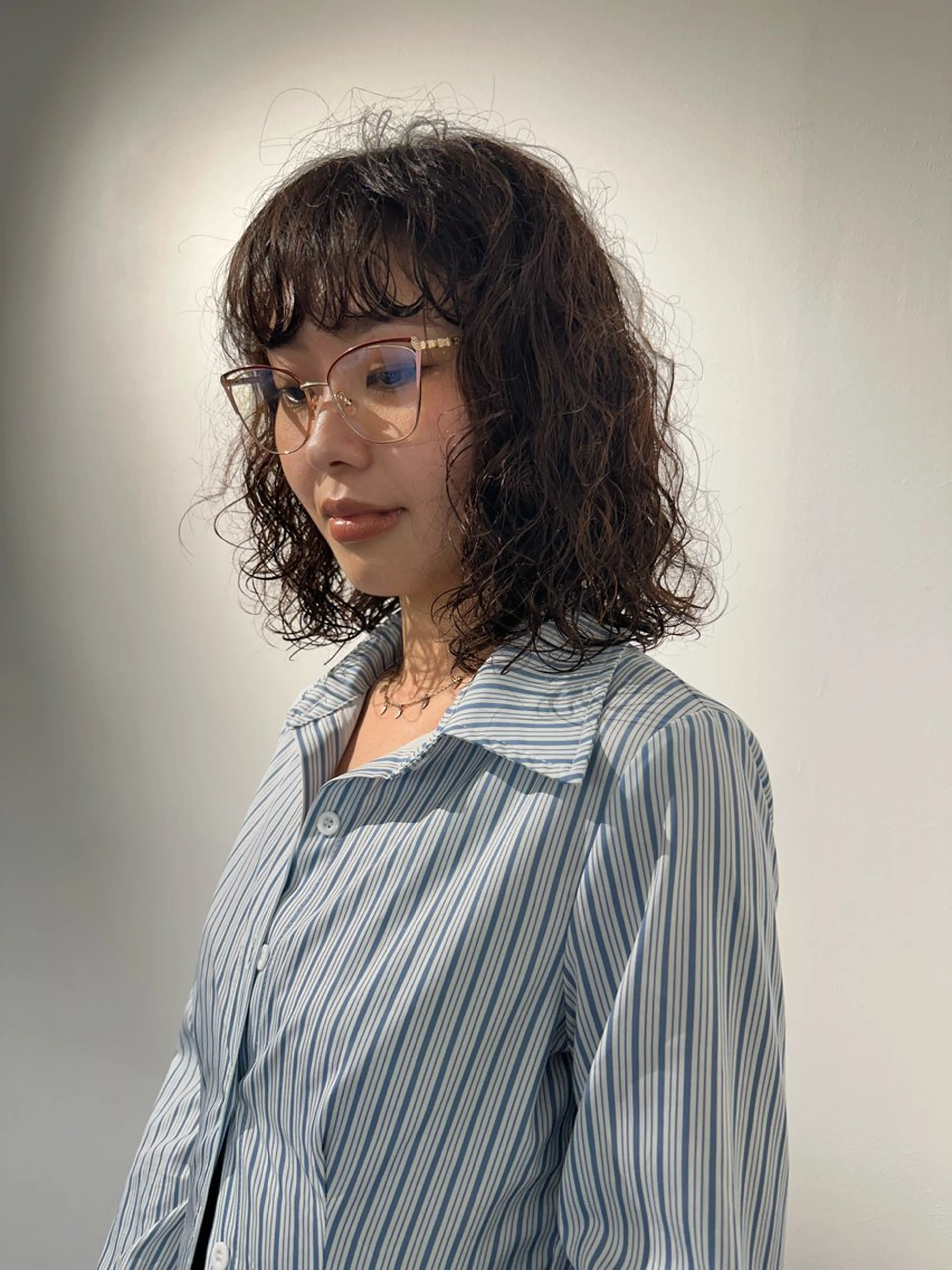 ミディアム パーマ カット パーマ お悩み解決パーマ hana🩰のヘアスタイル