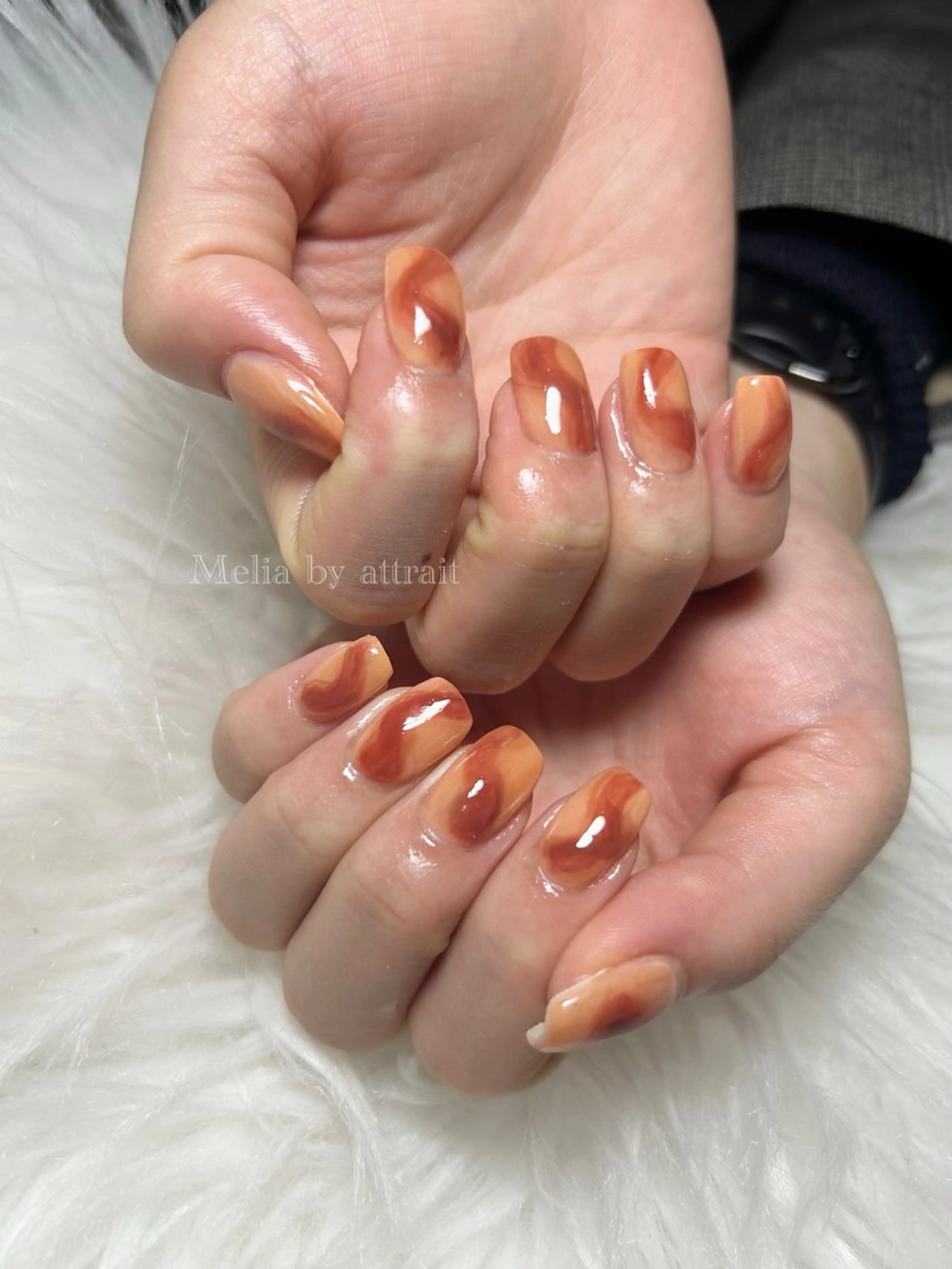 ネイル Melia　by attrait所属・Melia by attrait🌿杏のネイルデザイン