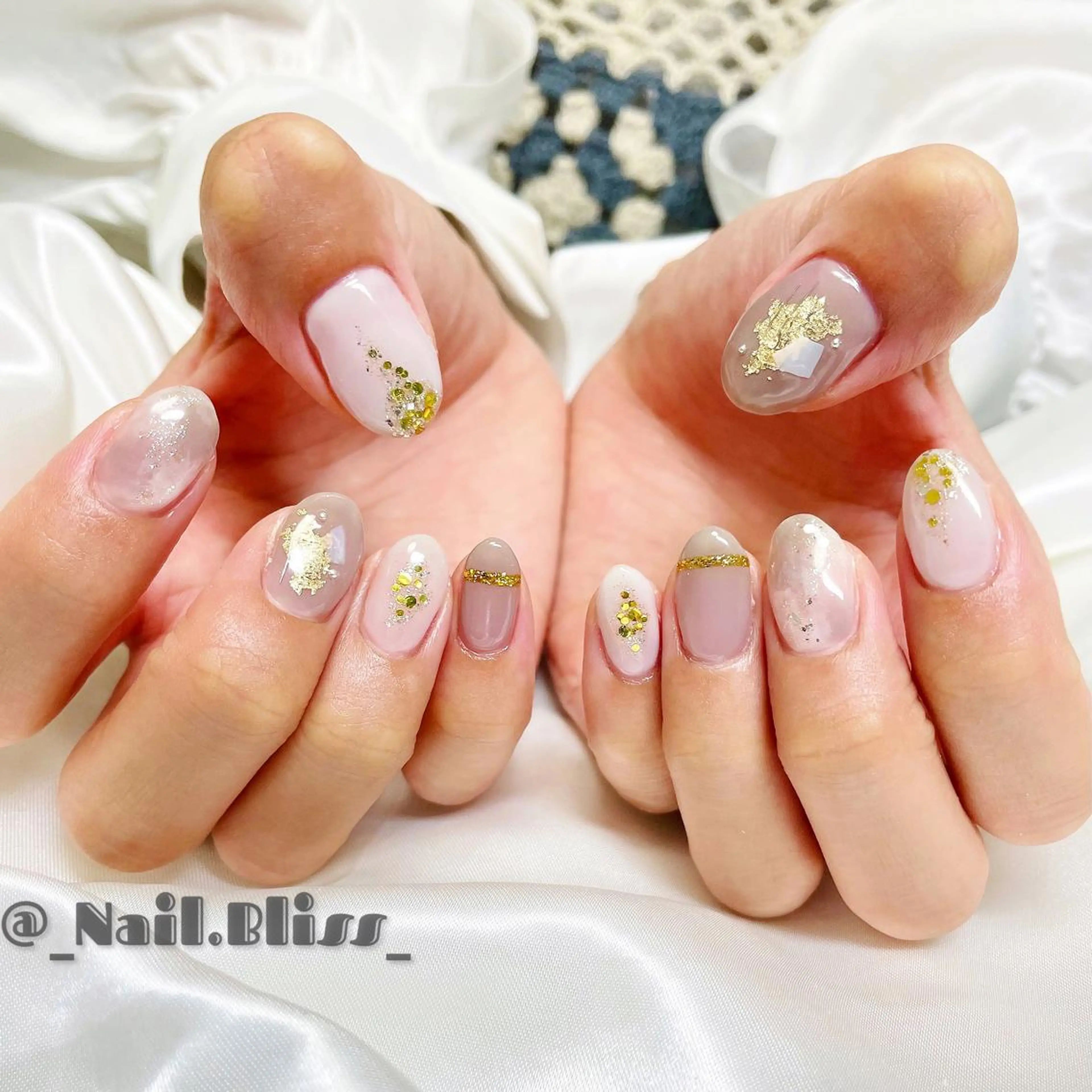 ネイル ニュアンスネイル ハンドネイル NAIL BLISSのネイルデザイン