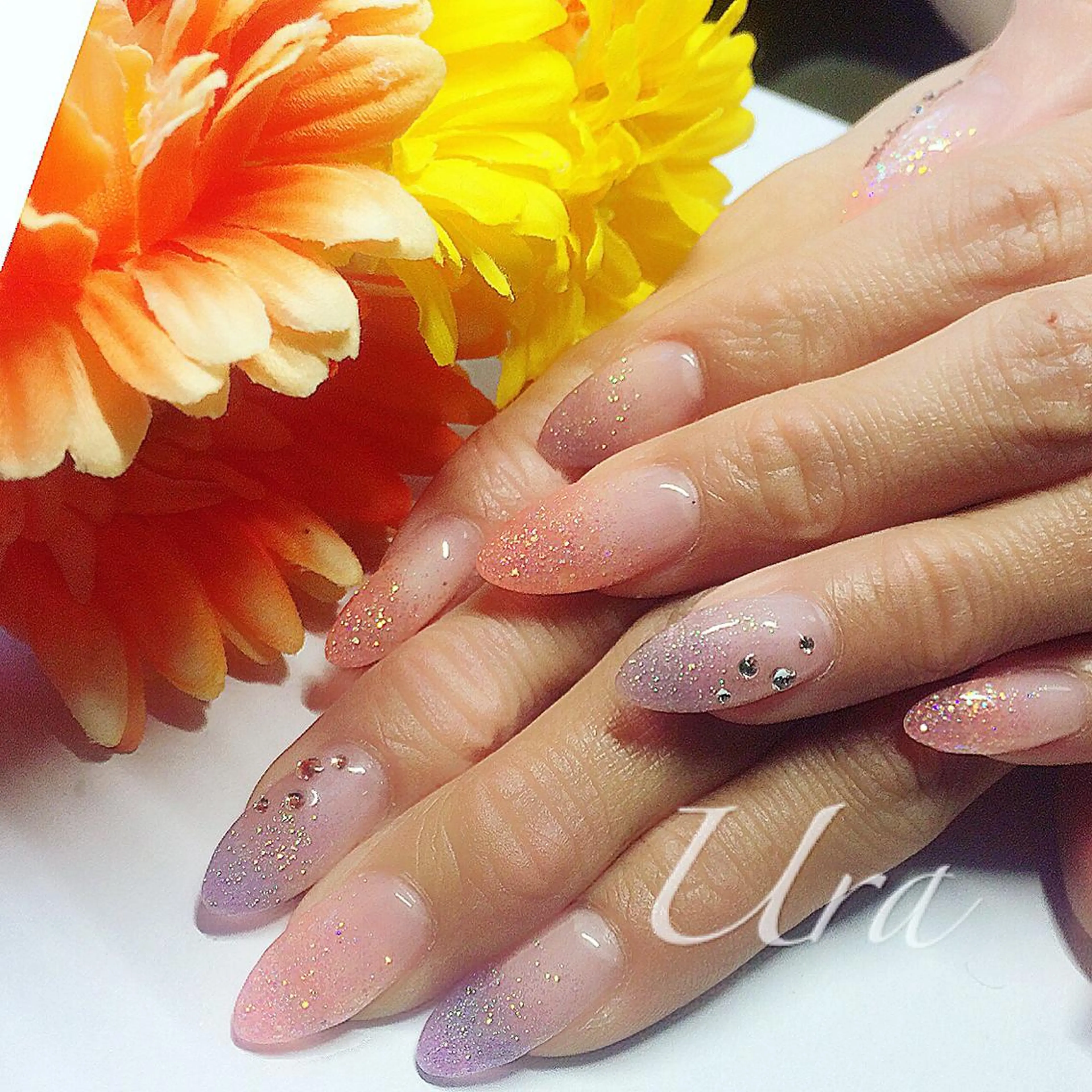 ネイル ラメ(グリッター) ラメグラデーション UrakoNail 《nail》のネイルデザイン