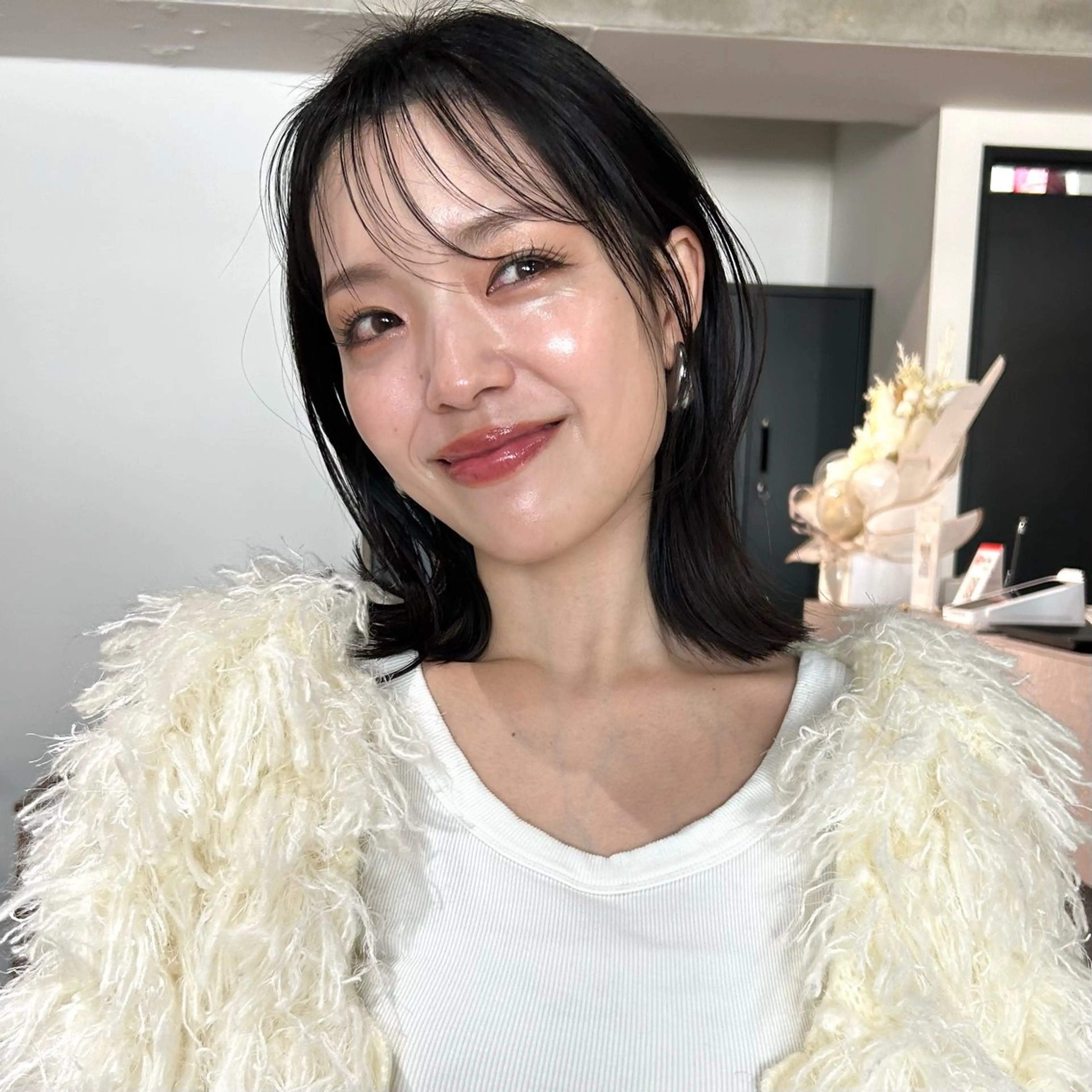 ミディアム カット トリートメント ヘアセット/透明感 カラー/MIHO♡のヘアスタイル