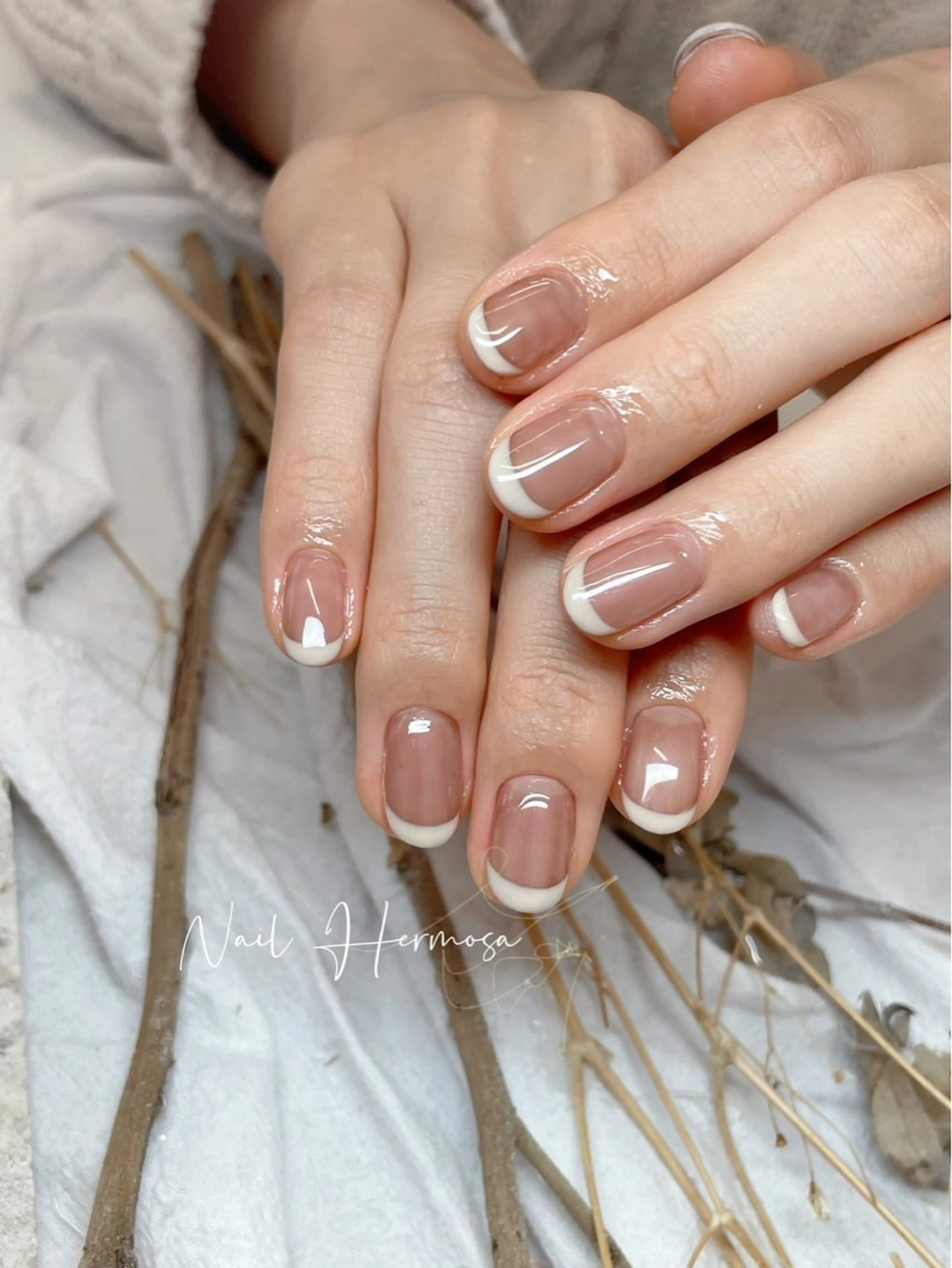 ネイル 長さ出し フラッシュネイル フットネイル ジェルネイル マグネットネイル ハンドネイル エルモサ YURIKAのネイルデザイン