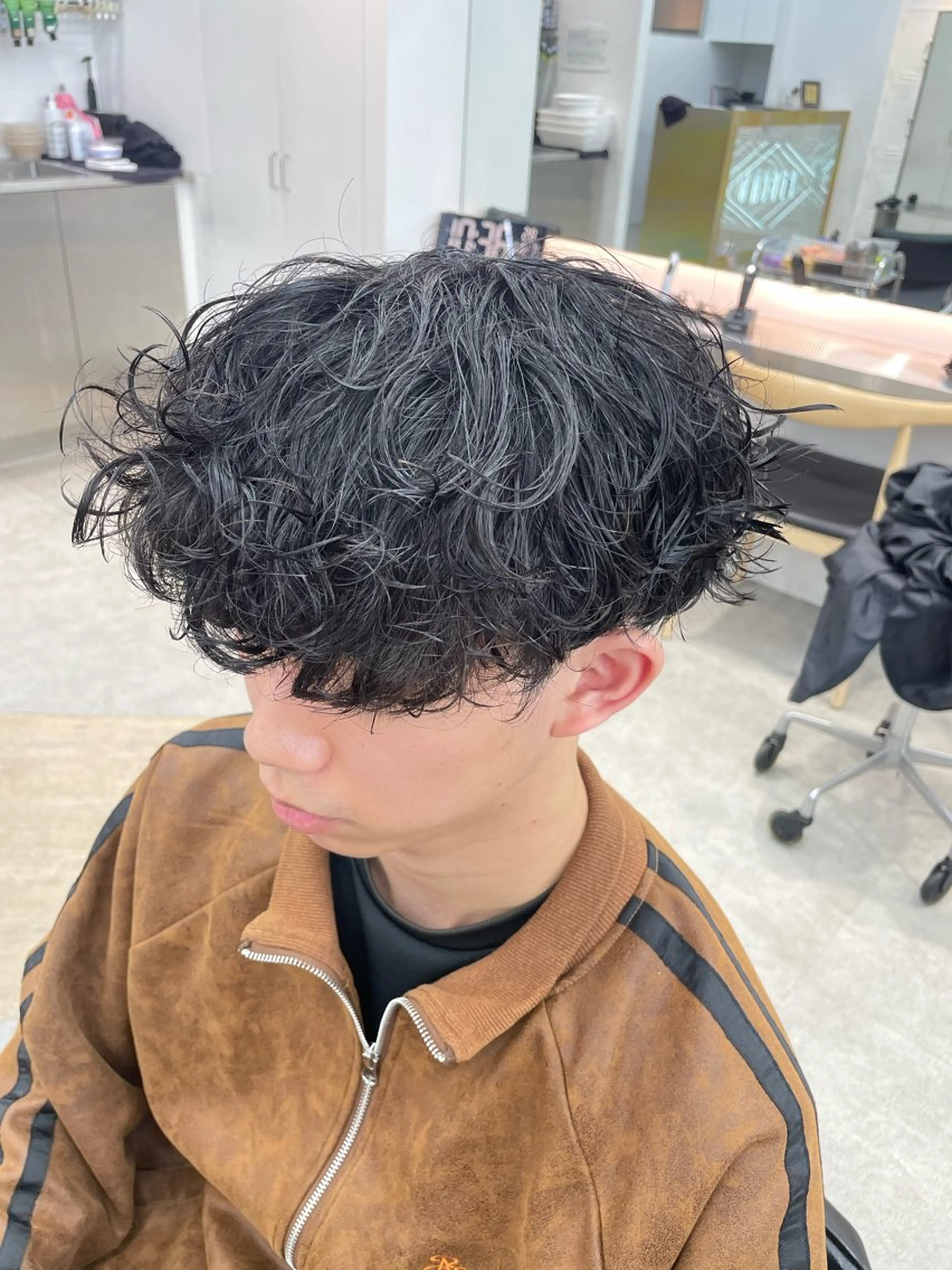 パーマ メンズ カット パーマ メンズ/シャドウ/ 波巻き/kyogoのヘアスタイル