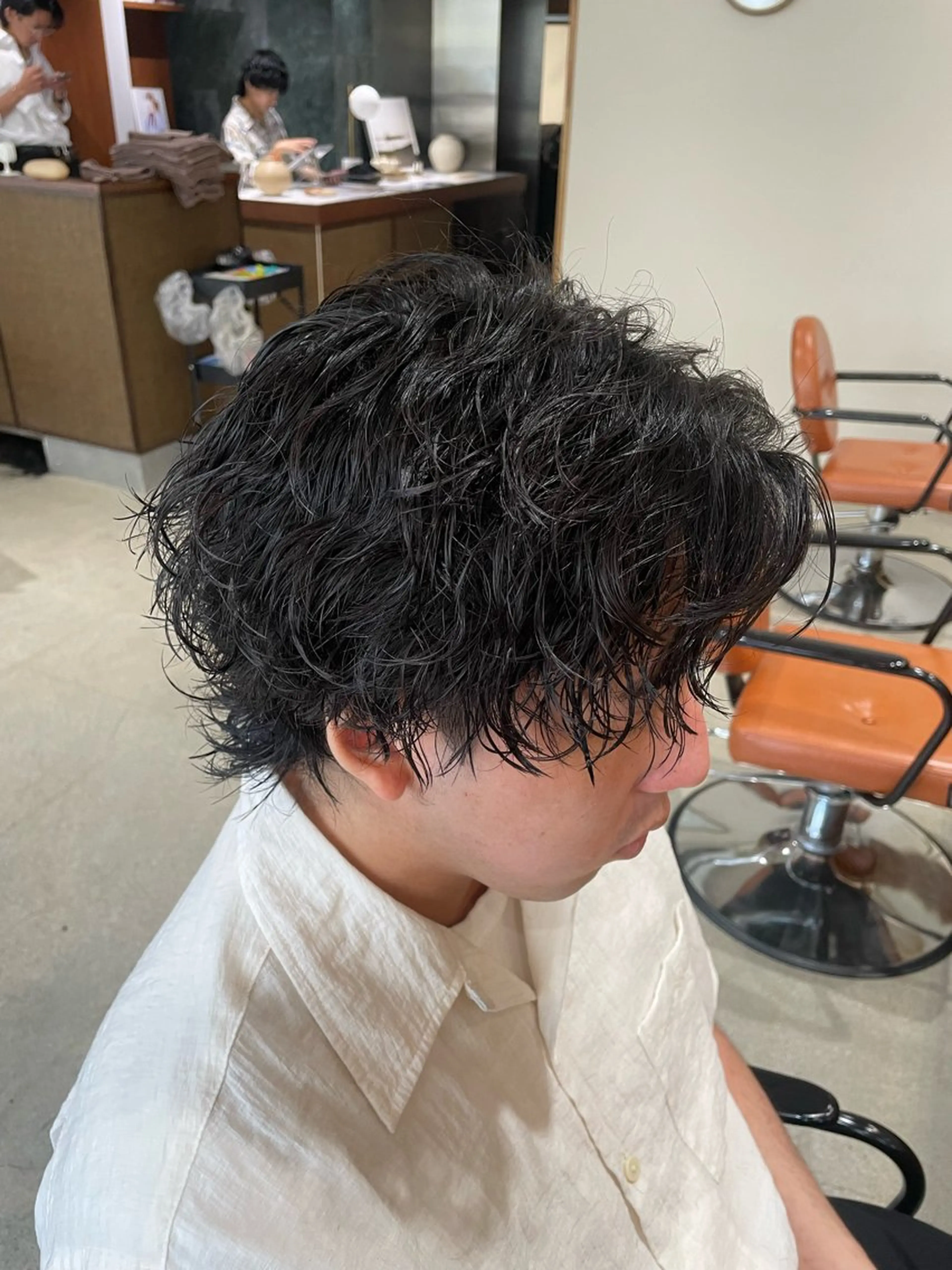 メンズ カット パーマ itsuki ／ 曲がる縮毛矯正のヘアスタイル