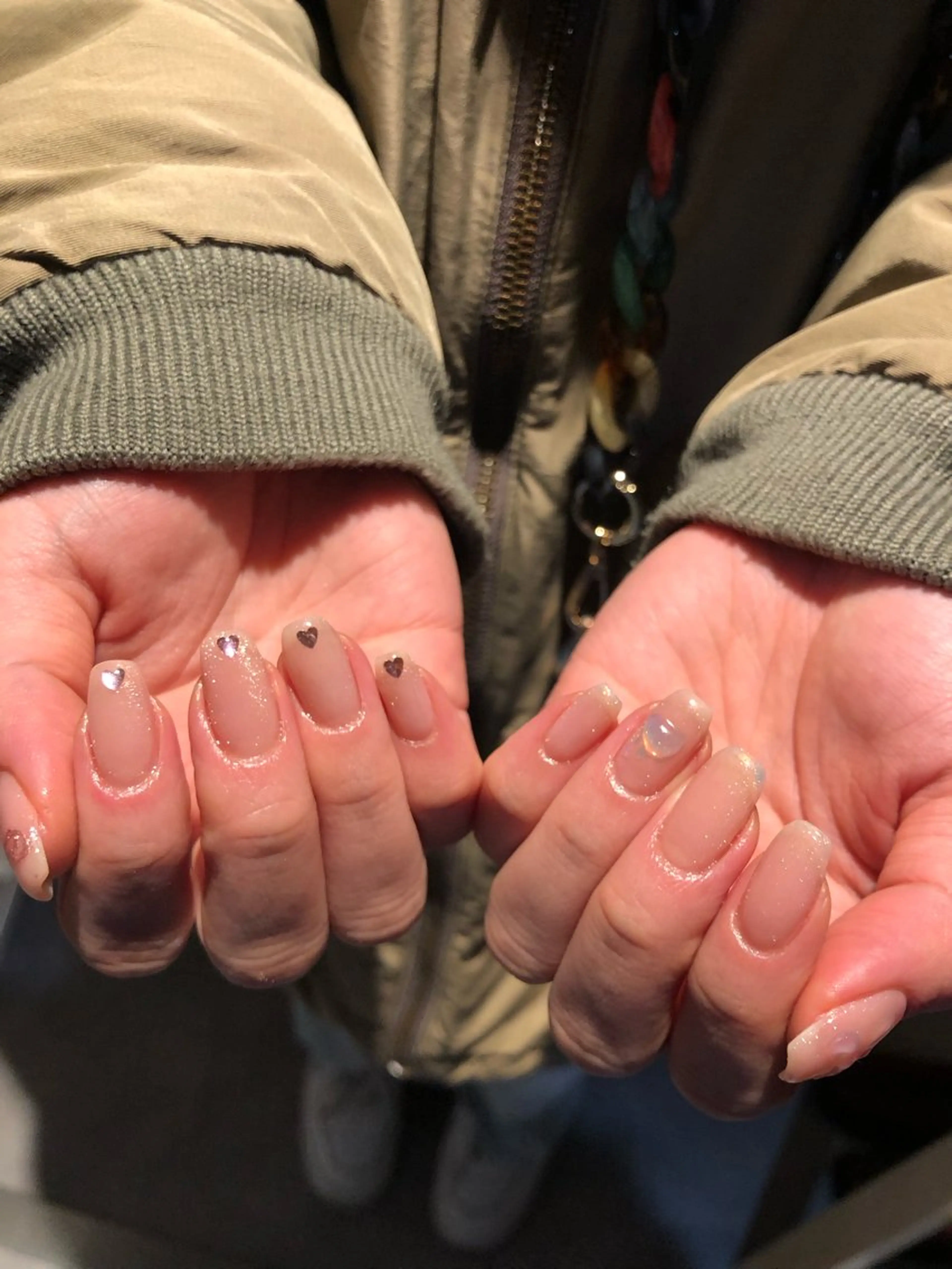 ネイル ハート ハンドネイル muhl by DILL所属・. wakanaのネイルデザイン