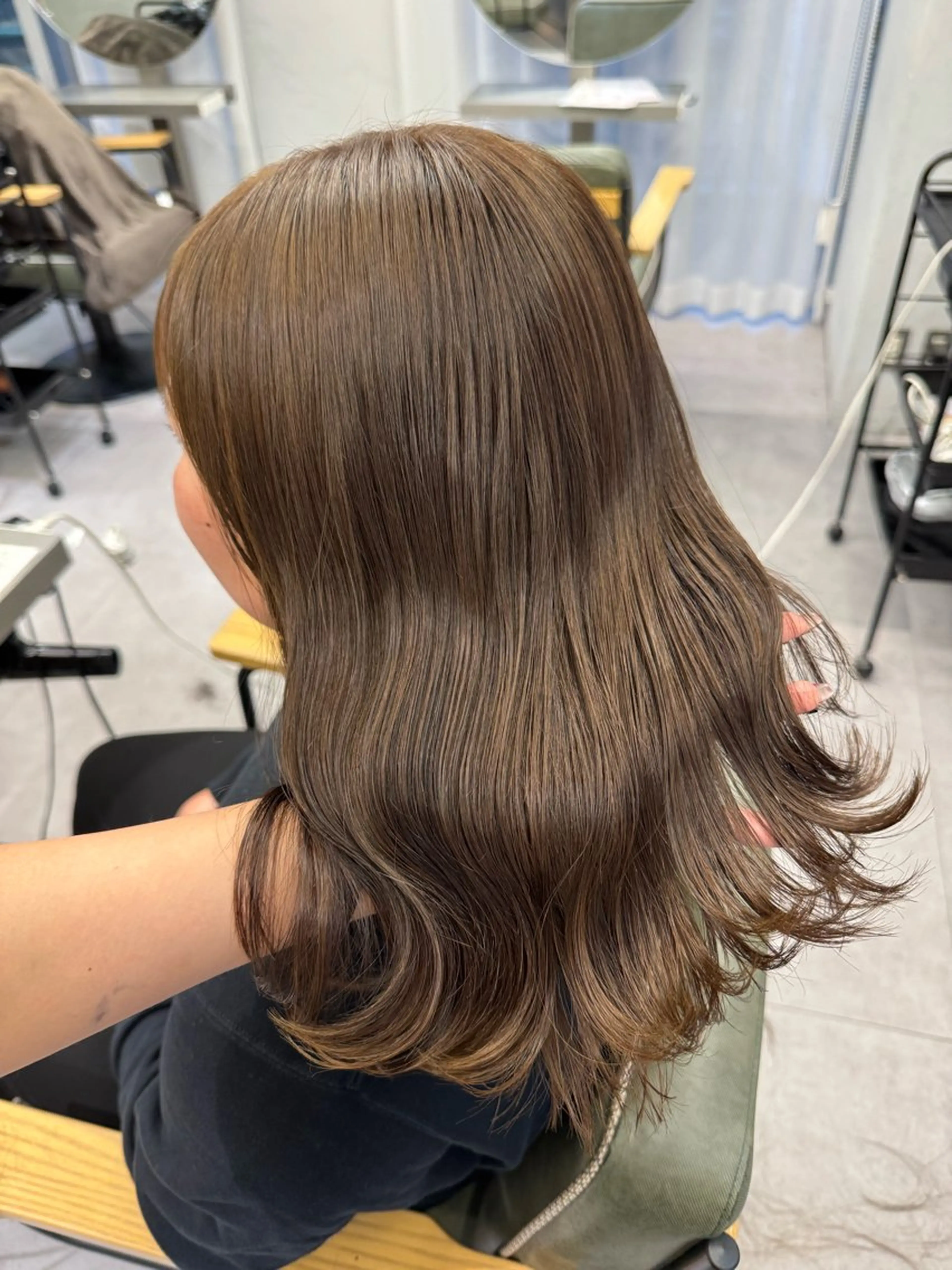 ミディアム カラー ヘアアレンジ 暖色系/透明感 治野心のヘアスタイル